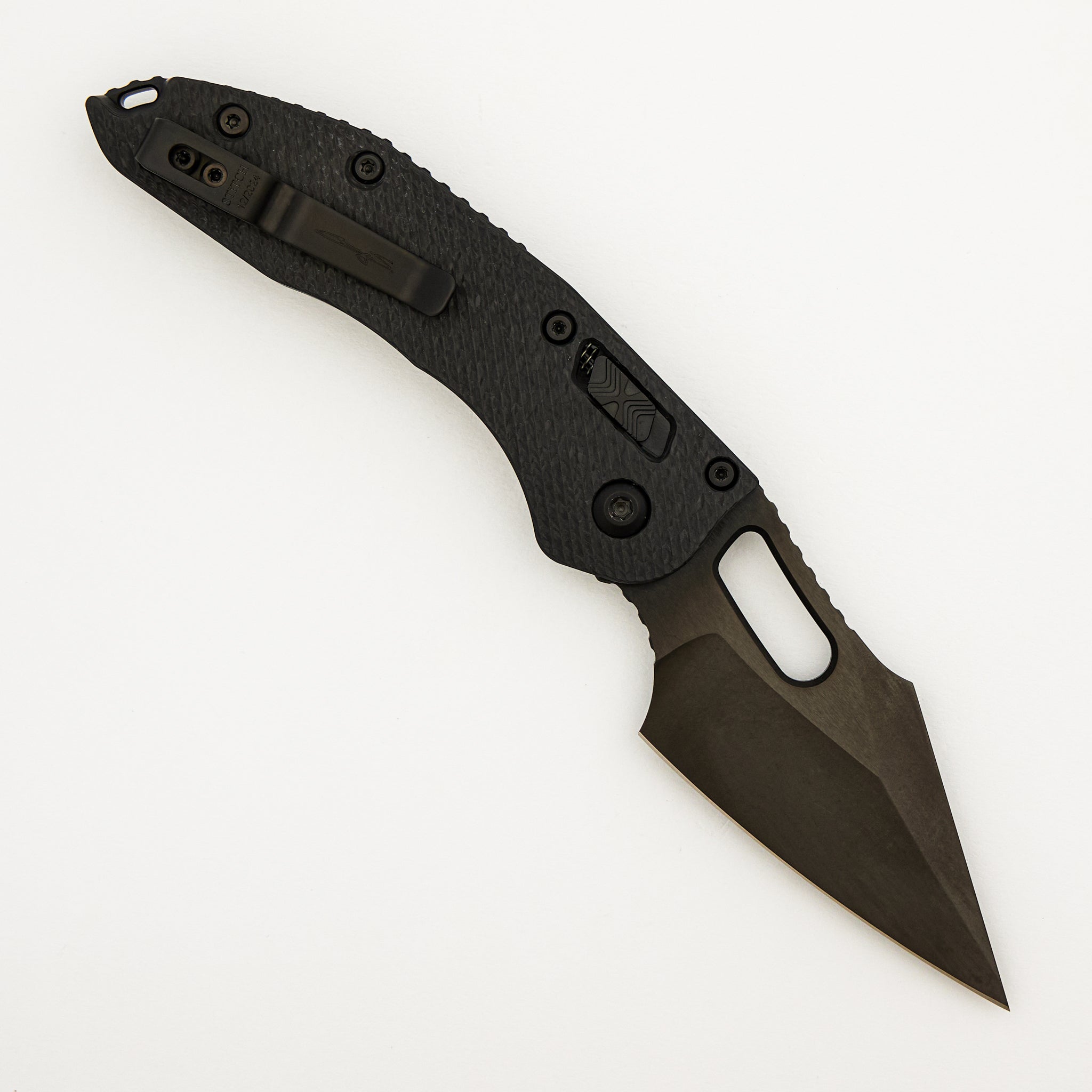 "Signature Series" Stitch - RAM-LOK S/E Fluted Carbon Fiber Handle DLC Standard DLC Hardware 169RL-1 DLCTFLCFS