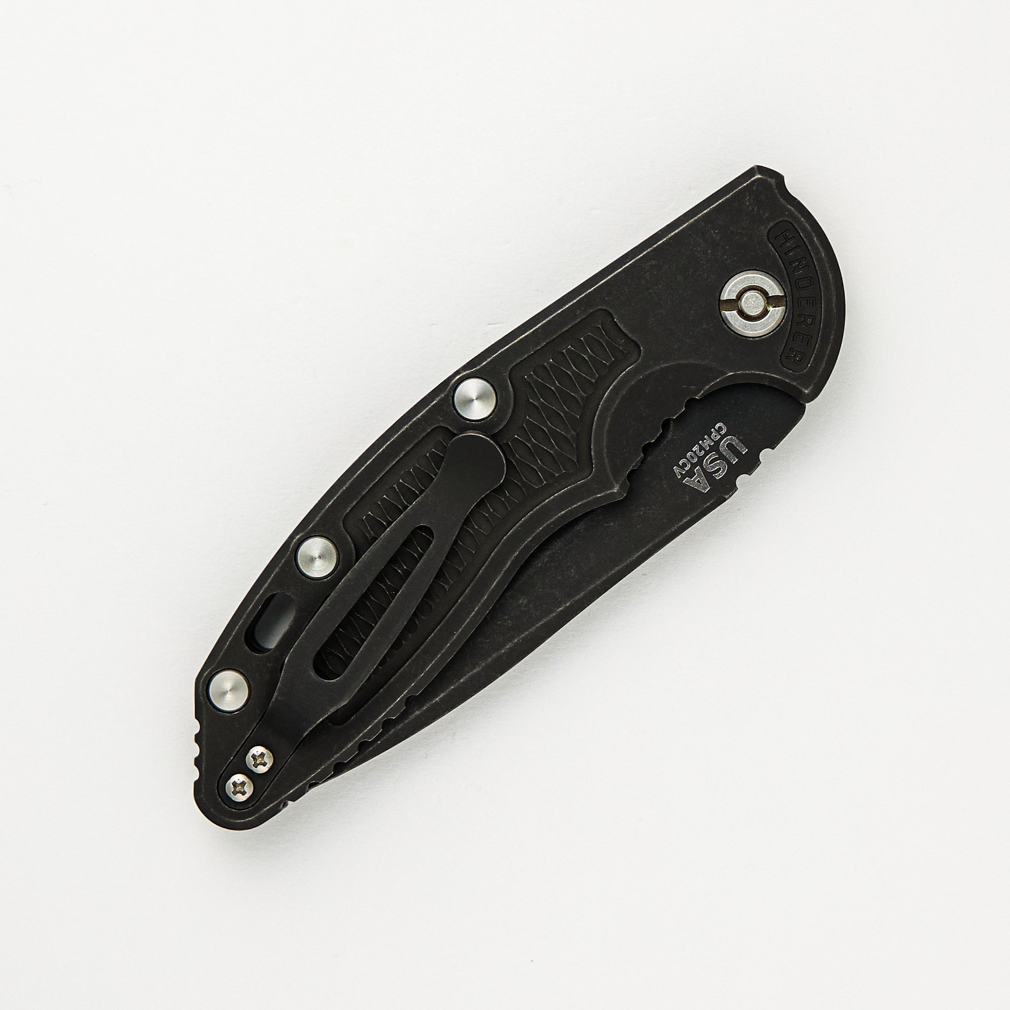 Hinderer XM-18 3.5″ – Auto – Spearpoint – Battle Black - CPM 20CV