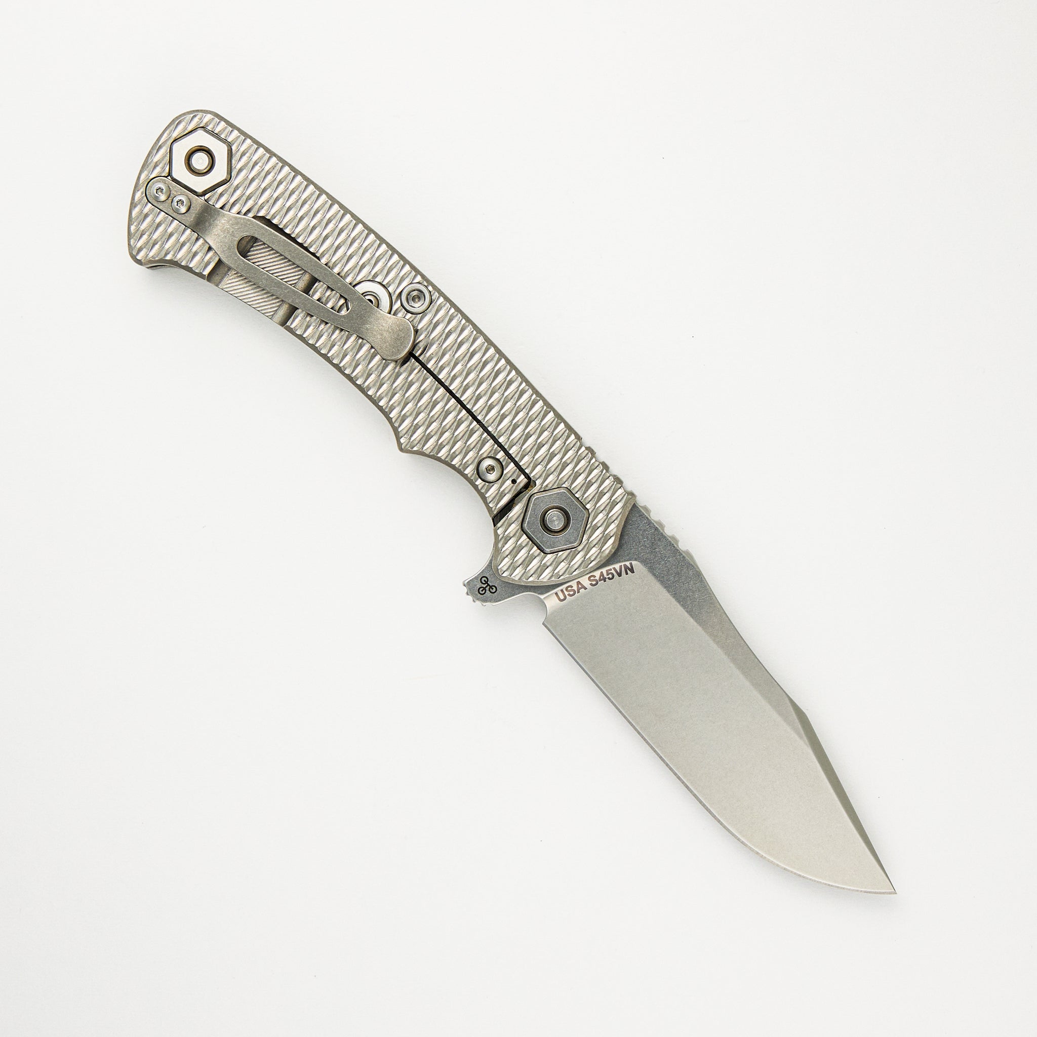 Rick Hinderer Reserve Line - Project X First Run - S45VN Clip Point - Tri-Way - Stonewash