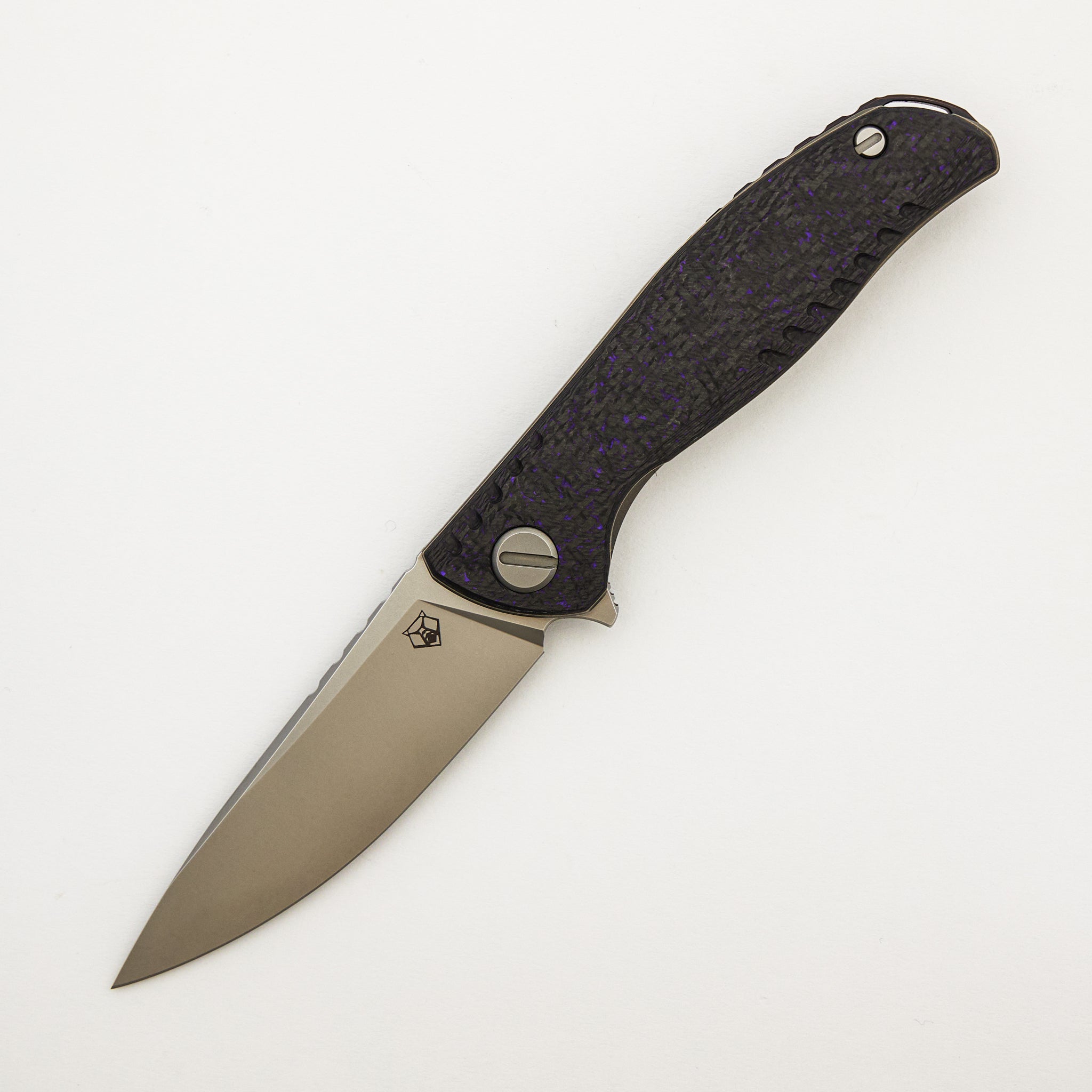 F3 NS - M390 Blade - Purple Carbon Fiber Handle - MRBS