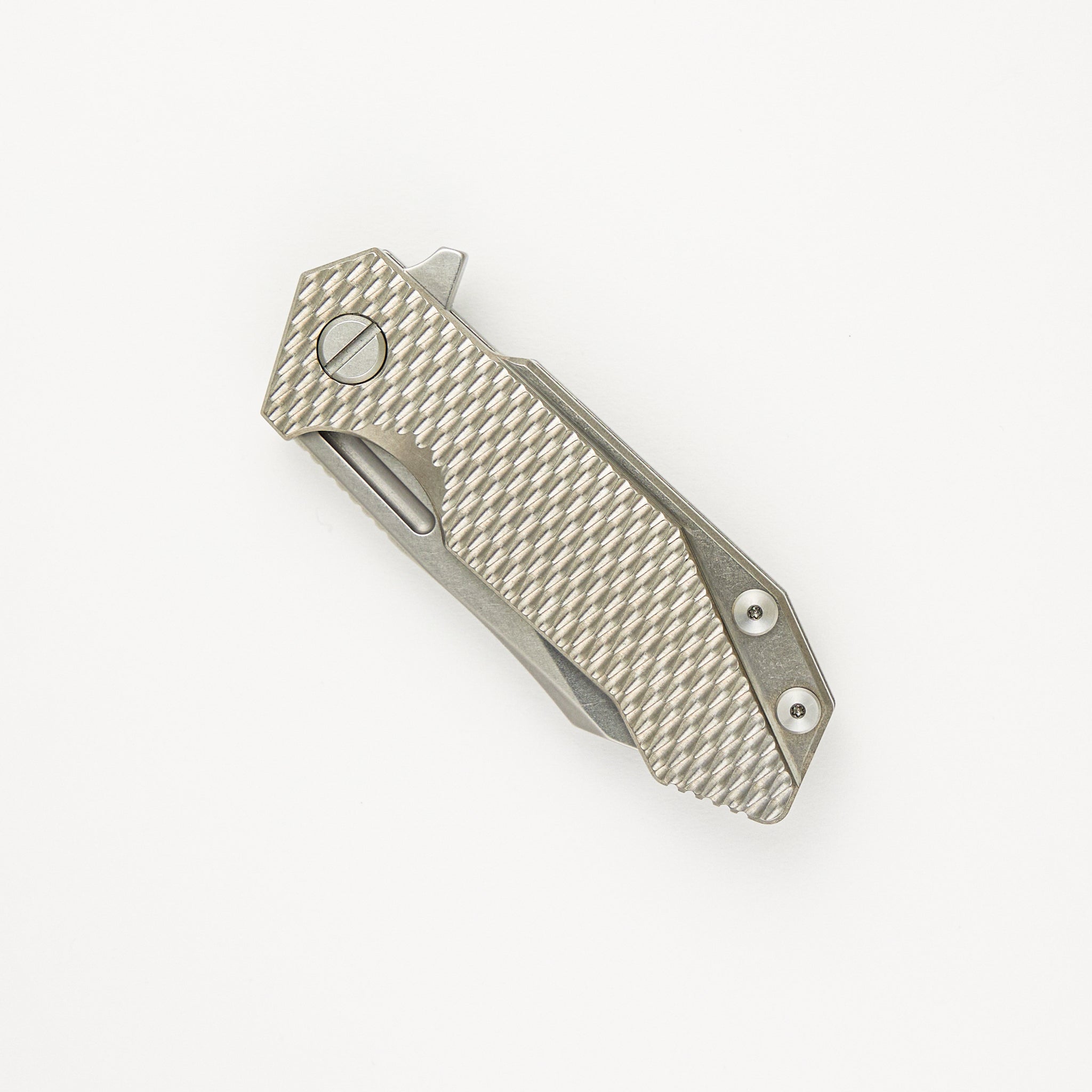 Hinderer Knives Halftrack - Wharncliffe MagnaCut Blade - Tri-Way - Stonewash