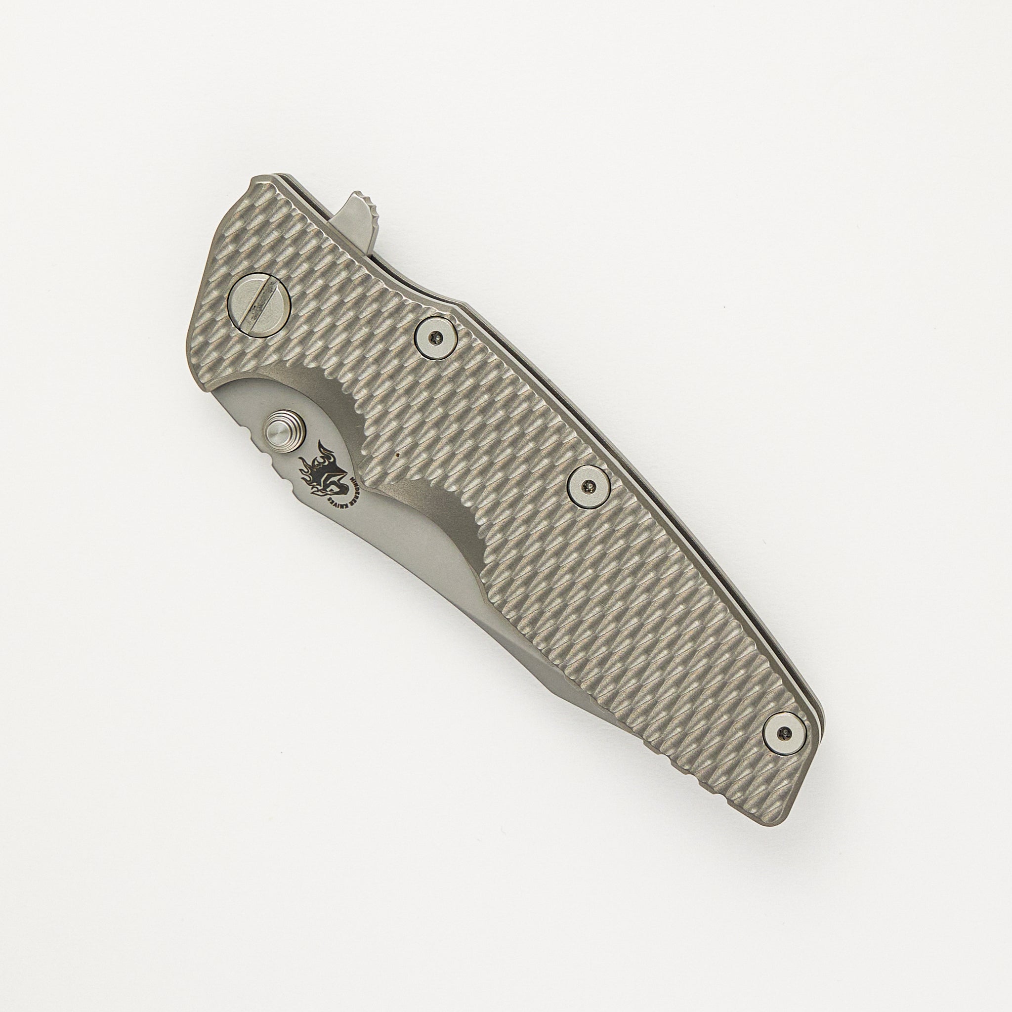 Hinderer Knives Eklipse 3.5" - Tanto CPM 20CV Blade - Tri-Way - Bead Blast - Textured Titanium Handle