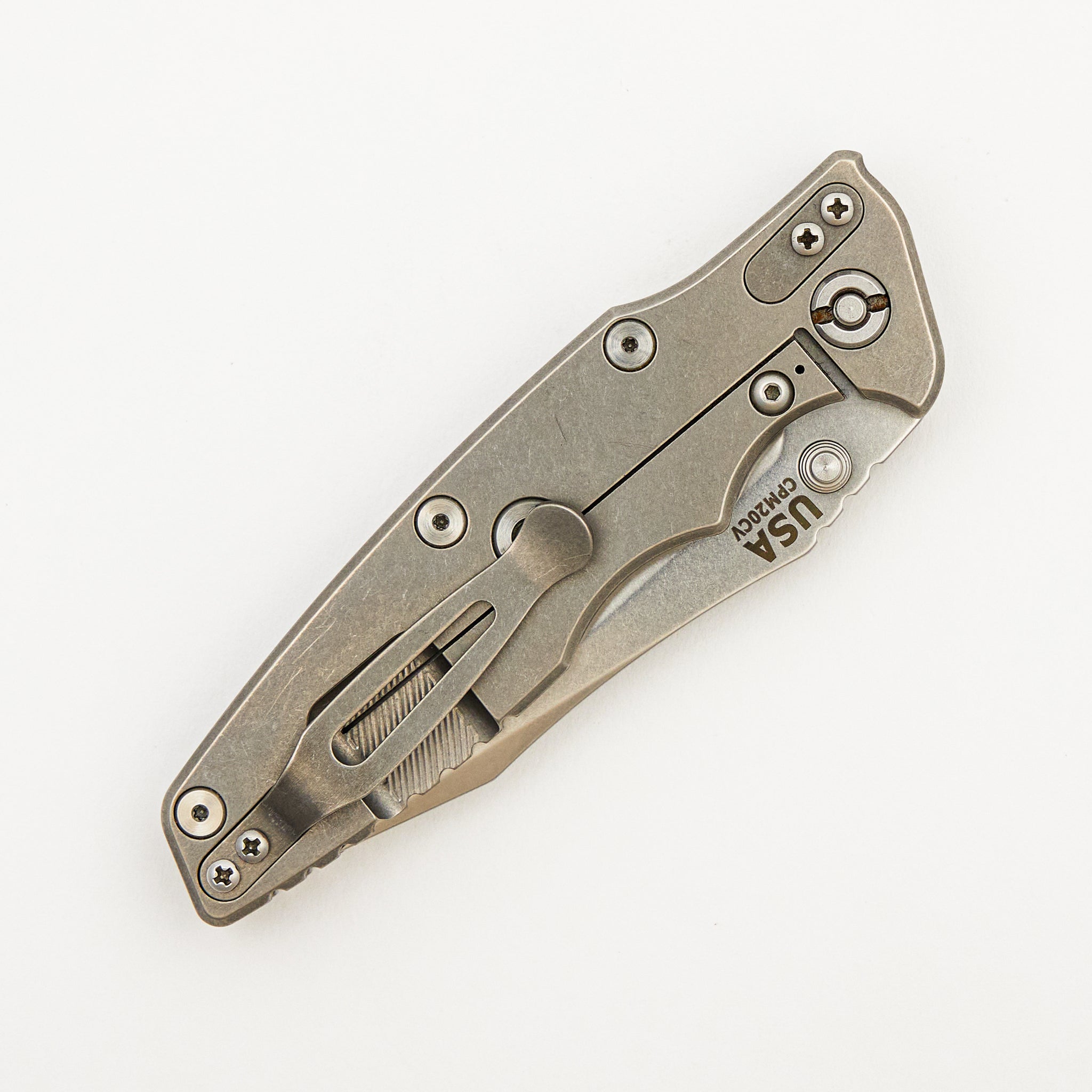 Eklipse 3.5" - CPM20CV Spearpoint - Non-Flipper - Tri-Way - Stonewash