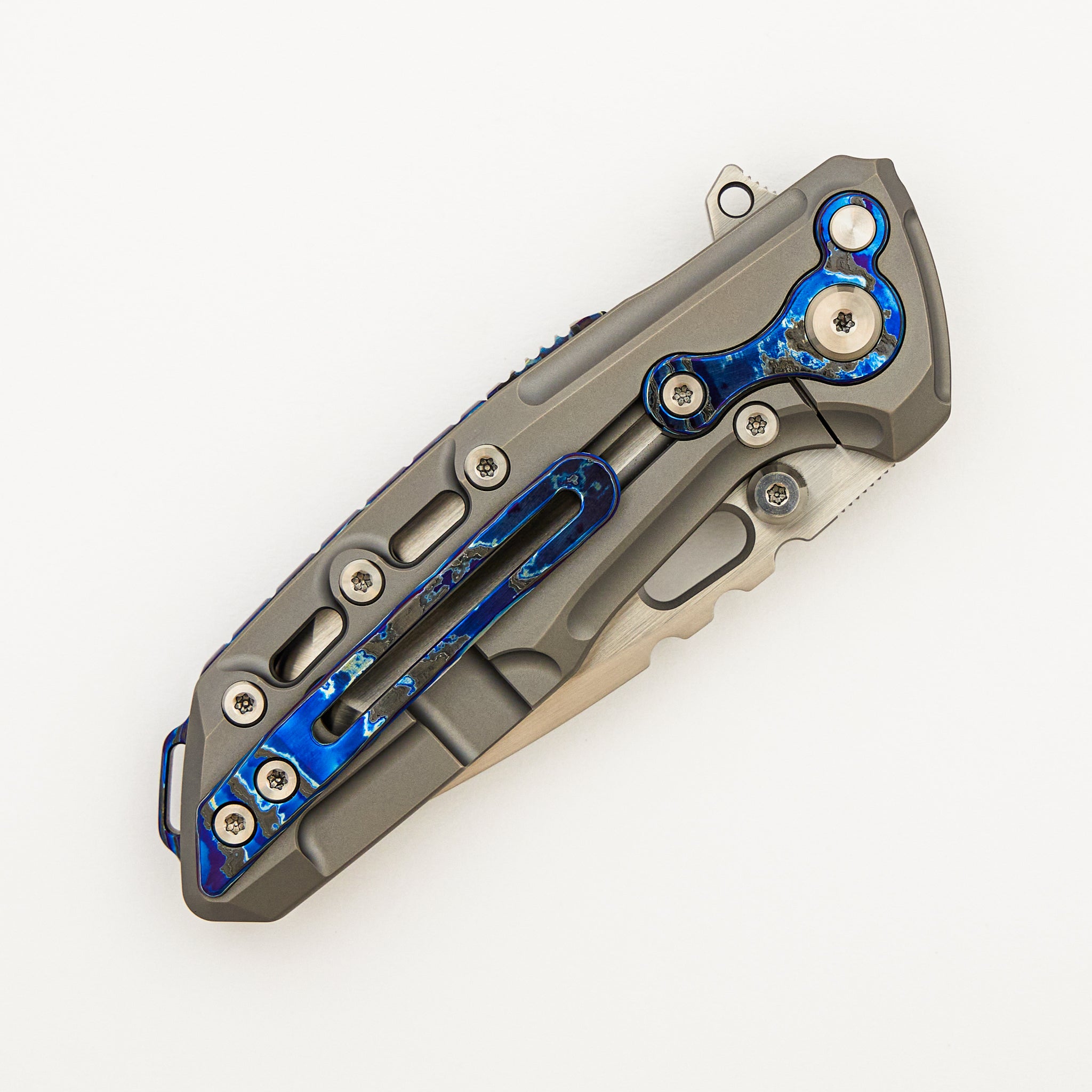 T1000-V2 - Titanium Handle - Hand Rubbed Satin M390 Blade - S/N 22/30