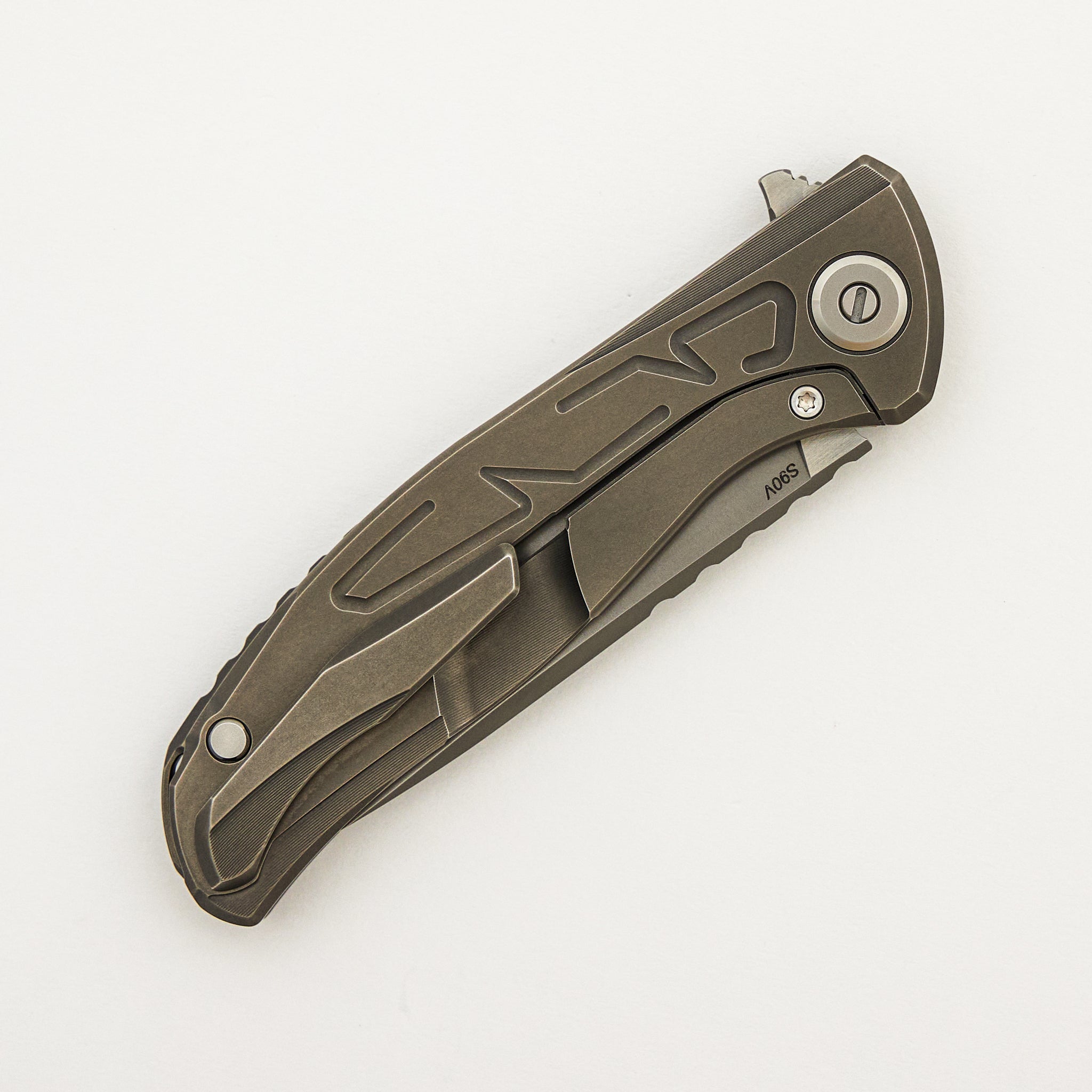 F95 Braces - S90V Blade - Titanium Handle - Washers