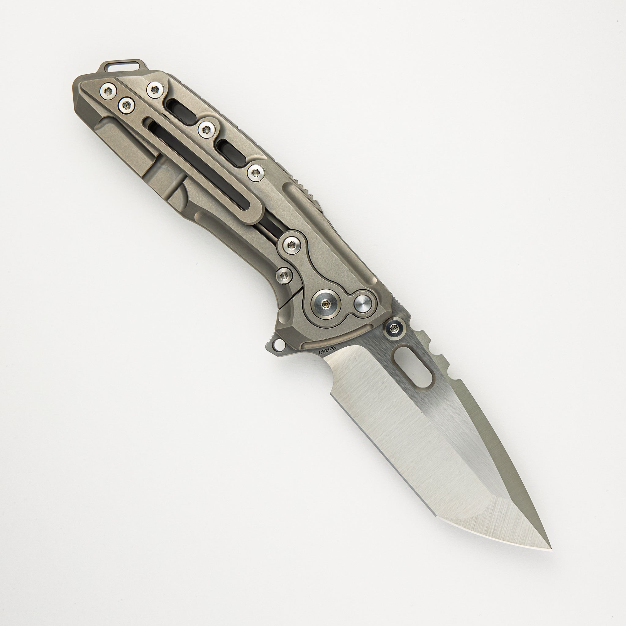 T1000 - Titanium Handle - CPM-3V Blade - S/N 384