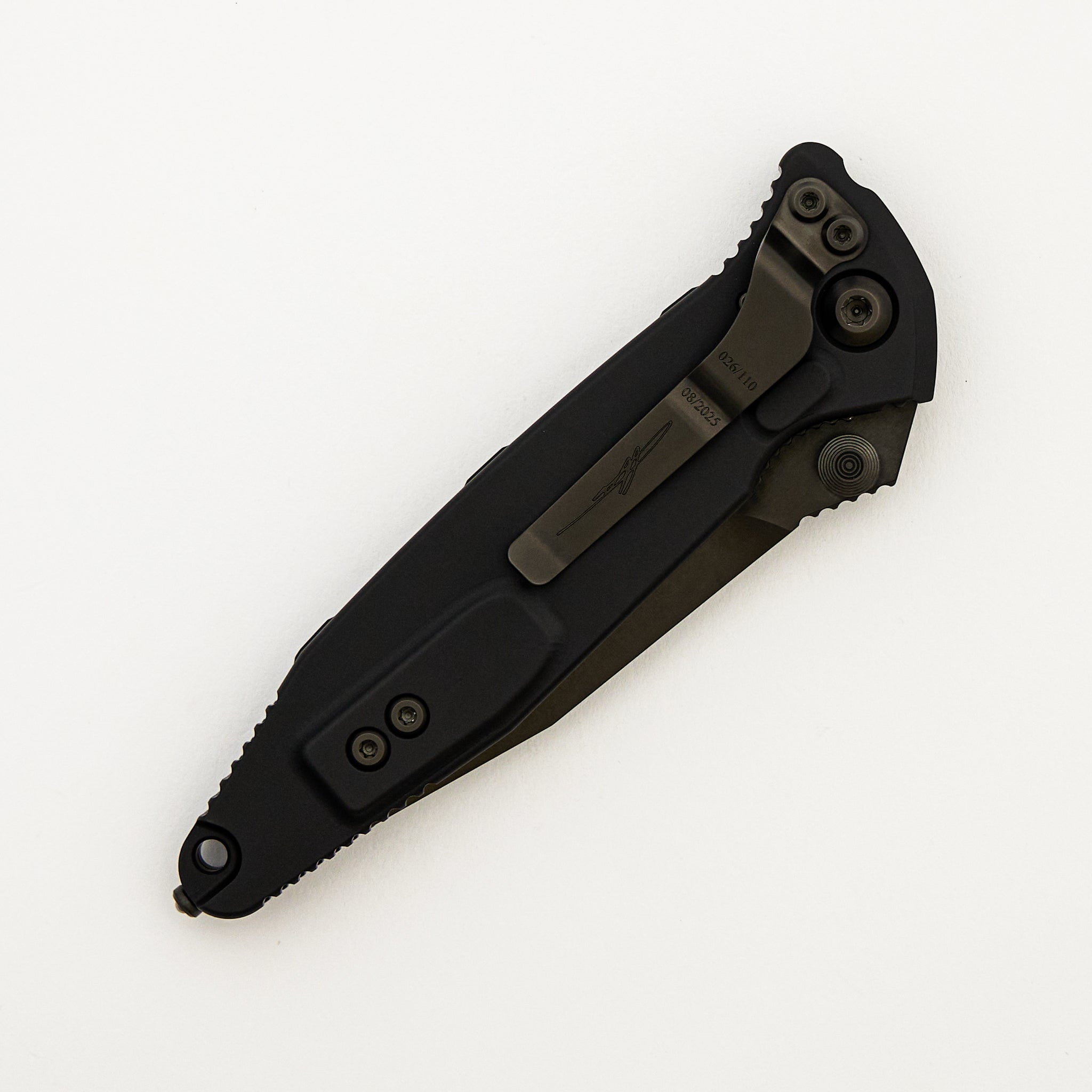 "Signature Series" Socom Elite Spear Point Purple Carbon Fiber Inlay DLC Standard S/N 026/110 160-1 DLCTCFPUISS