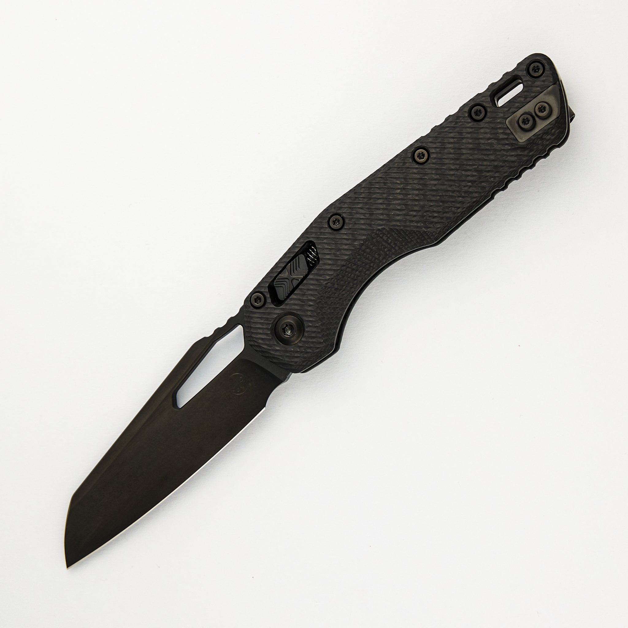 Microtech MSI S/E Signature Series Fluted Carbon Fiber Handle DLC Standard DLC Hardware 210-1 DLCTFLCFS