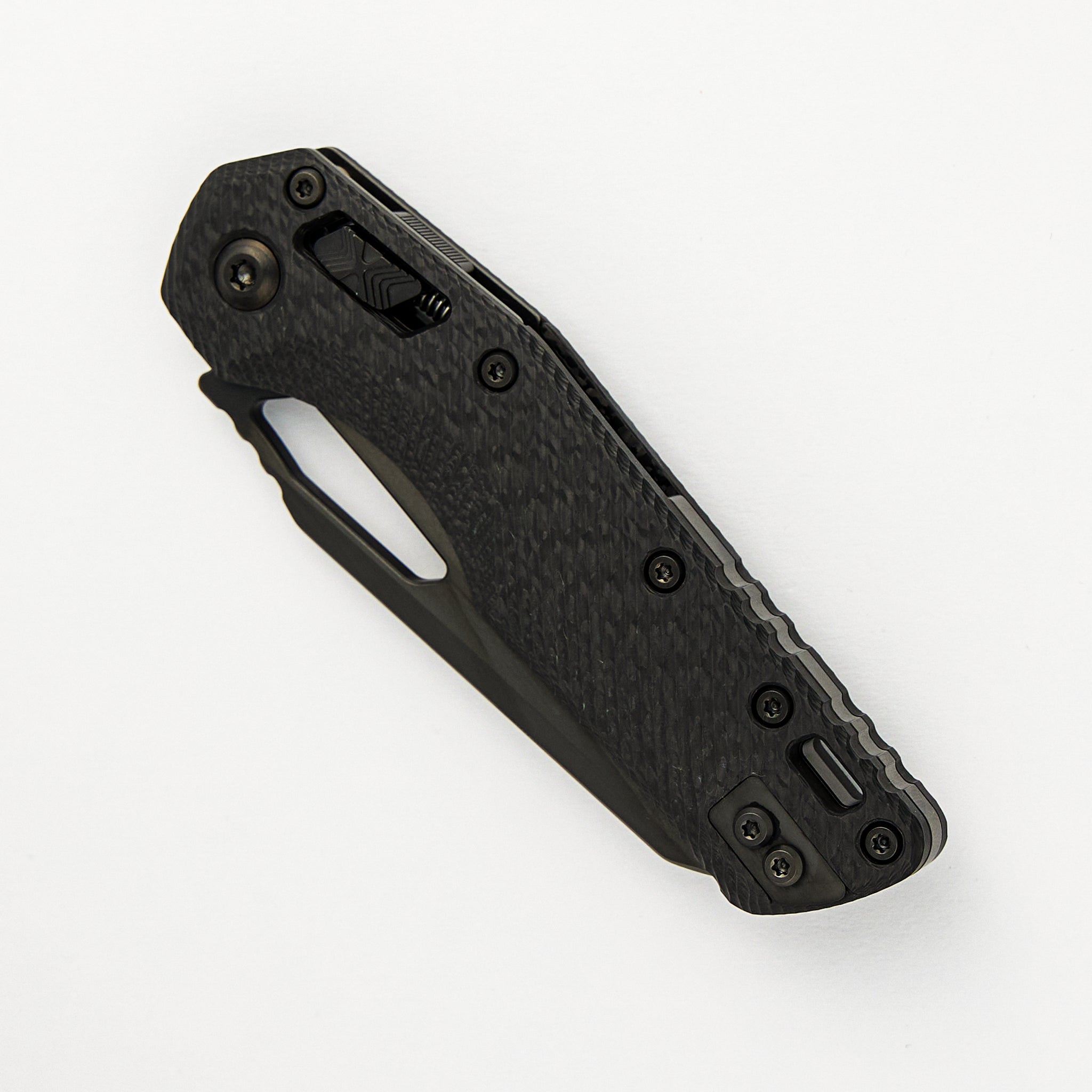 Microtech MSI S/E Signature Series Fluted Carbon Fiber Handle DLC Standard DLC Hardware 210-1 DLCTFLCFS