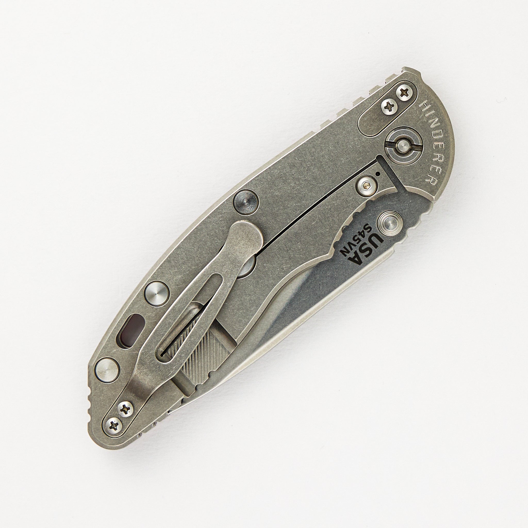 Hinderer Knives XM-18 3.5" Slicer Non Flipper Tri-Way Stonewash Red G10