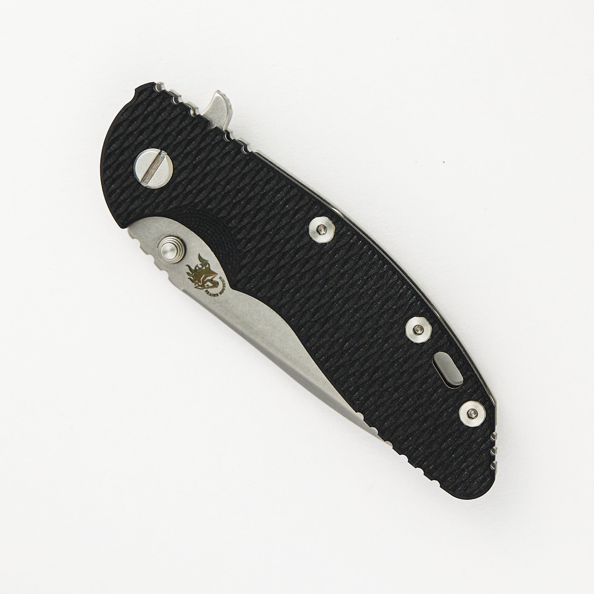 Hinderer Knives XM-18 3.5" Spearpoint Tri-Way Stonewash Black G10