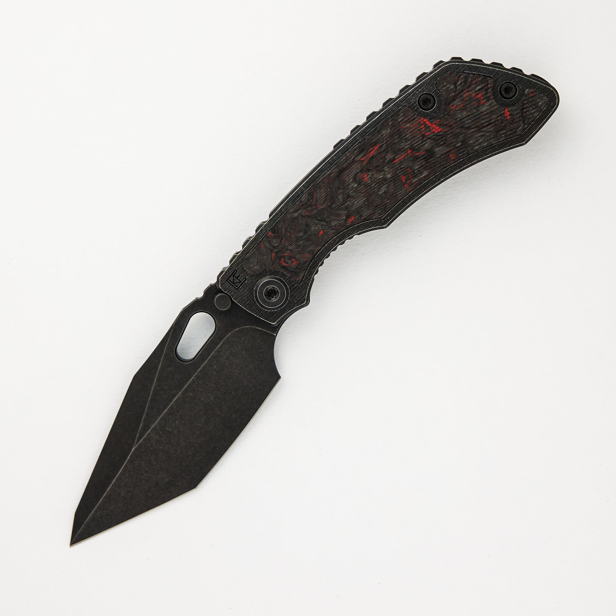 Custom Knife Factory / Jon Sorensen Design Evo-4 / Evo-T - S90V - Carbon Fiber Inlays