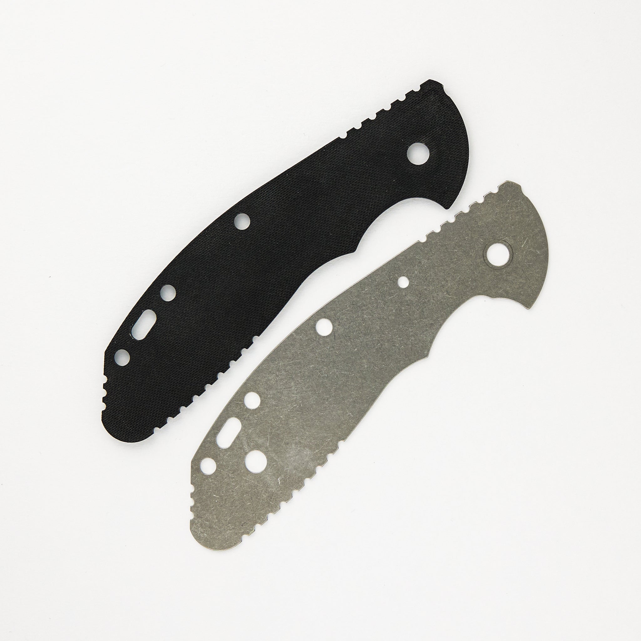 Hinderer Knives XM-24 4.0" Swedged Spear Tri-Way Stonewash Titanium Scales - Extra Black G10 Scales