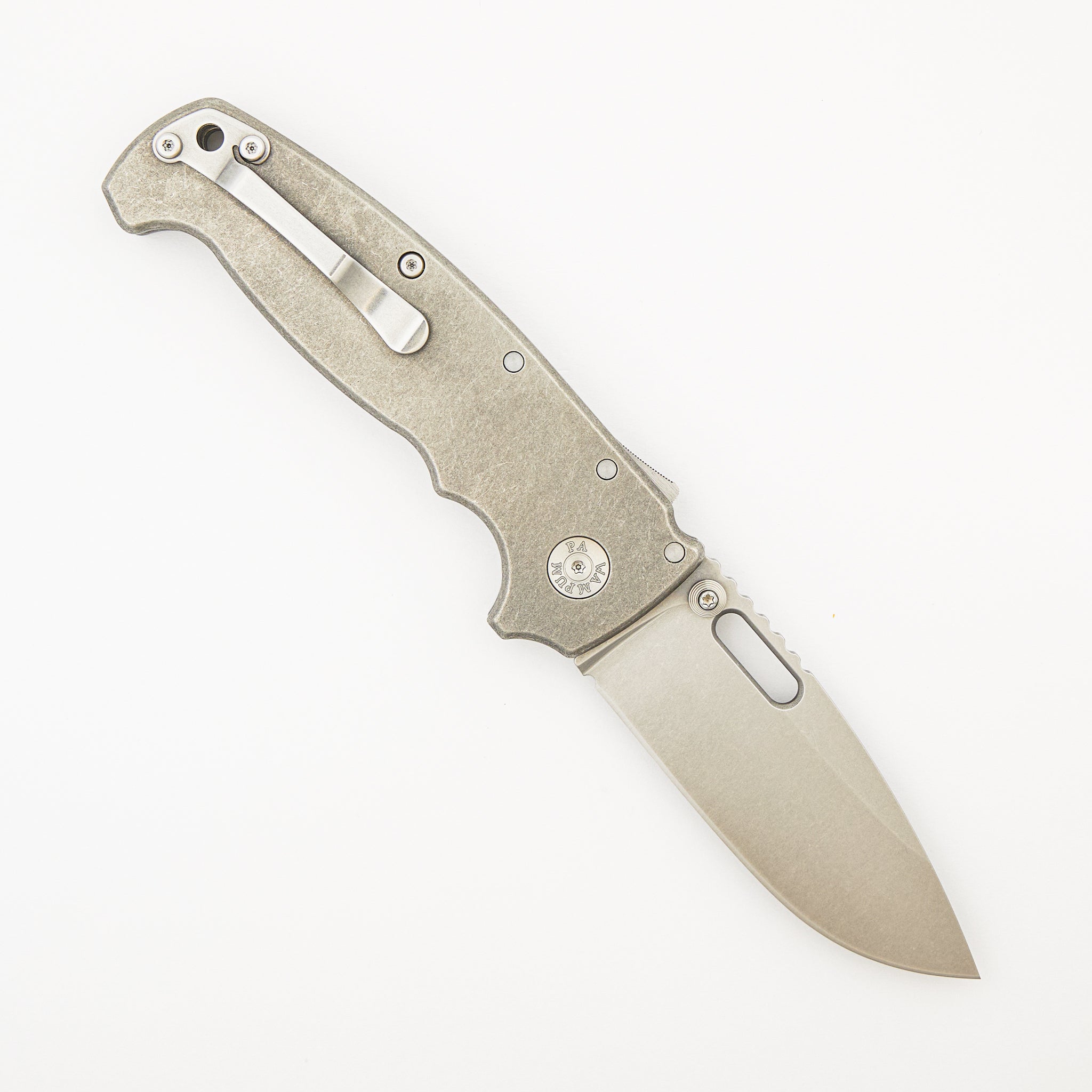 AD20 XL - Drop Point MagnaCut Blade - Titanium Handle