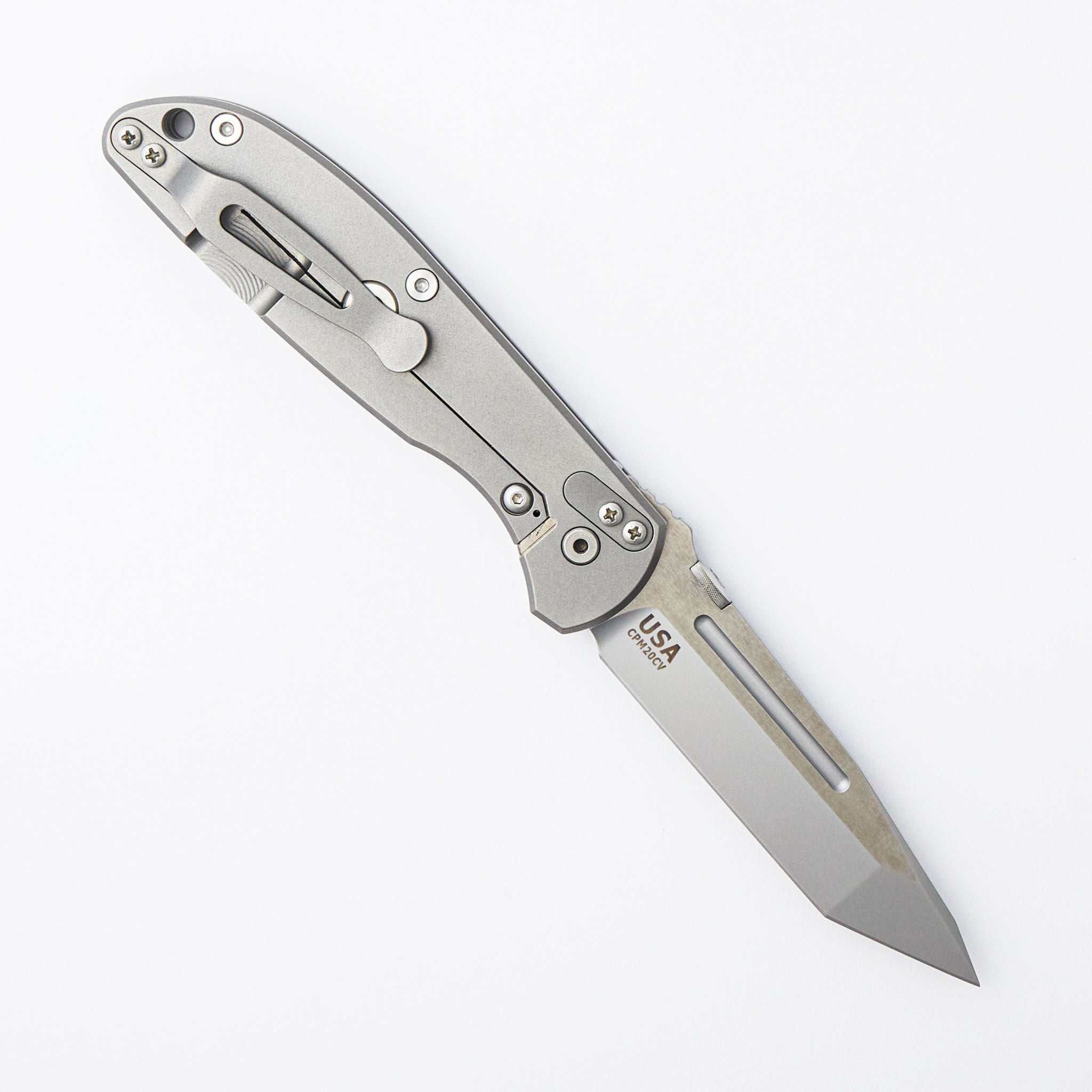 FireTac - 20CV Tanto - Tri-Way - Bead Blast - Two Tone Blade - Ti Scale