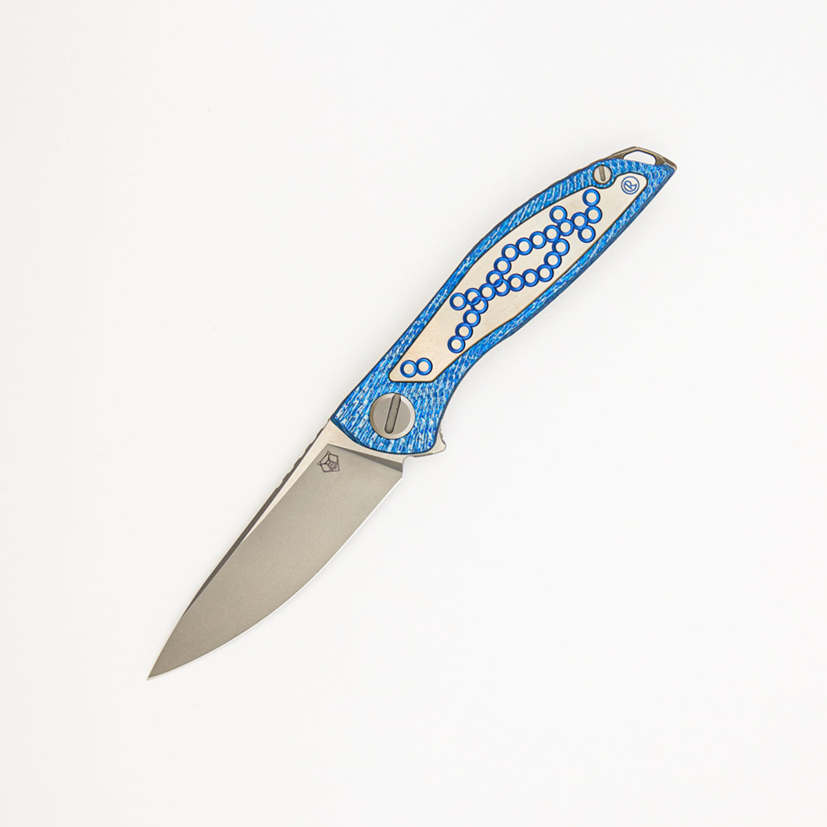 Chris Reeve Collaboration HatiOn CGG - MagnaCut Blade - Titanium/Blue Alutex Handle - MRBS