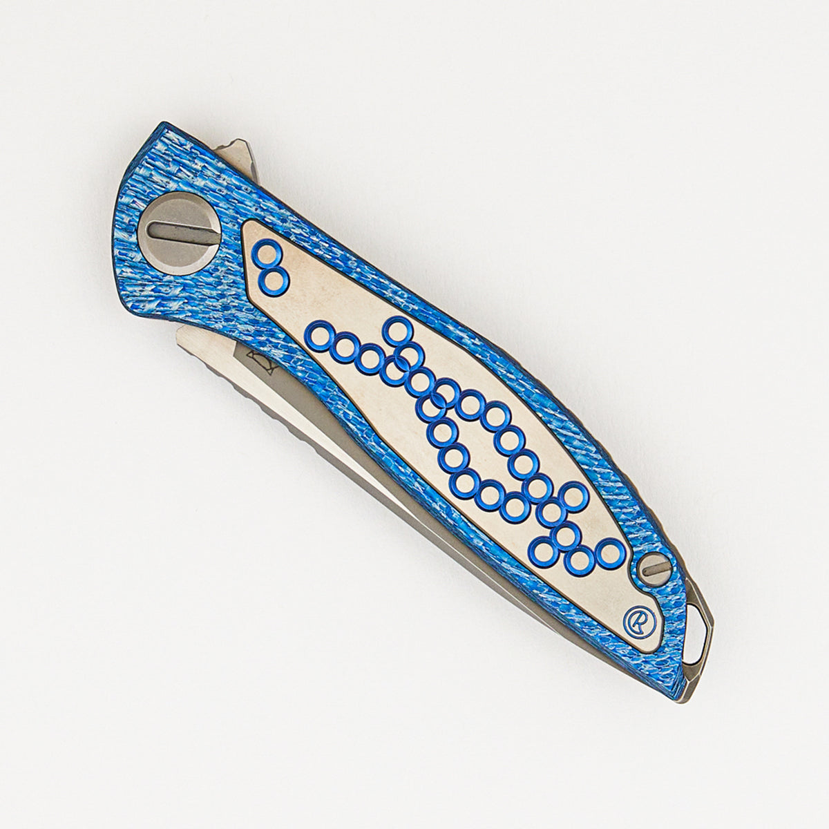 Chris Reeve Collaboration HatiOn CGG - MagnaCut Blade - Titanium/Blue Alutex Handle - MRBS