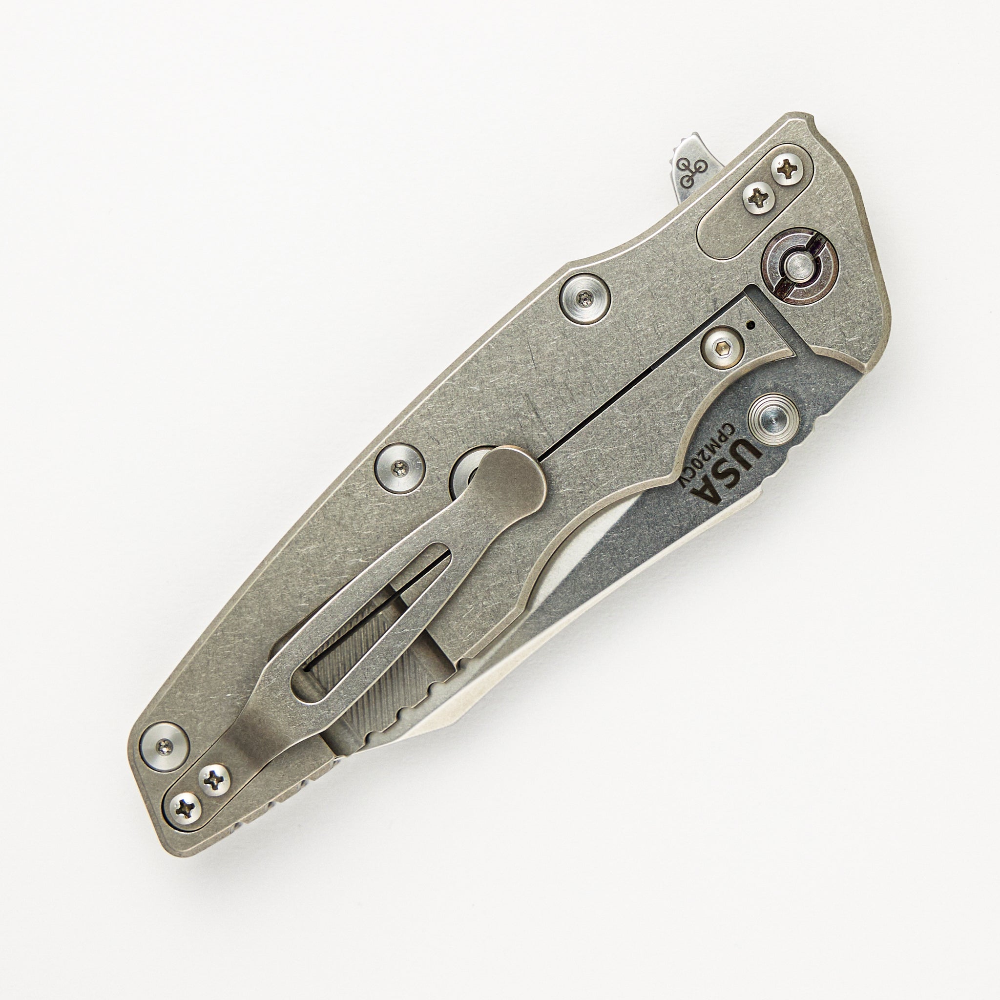 Hinderer Knives Eklipse 3.5" - CPM 20CV Wharncliffe - Tri-Way - Stonewash