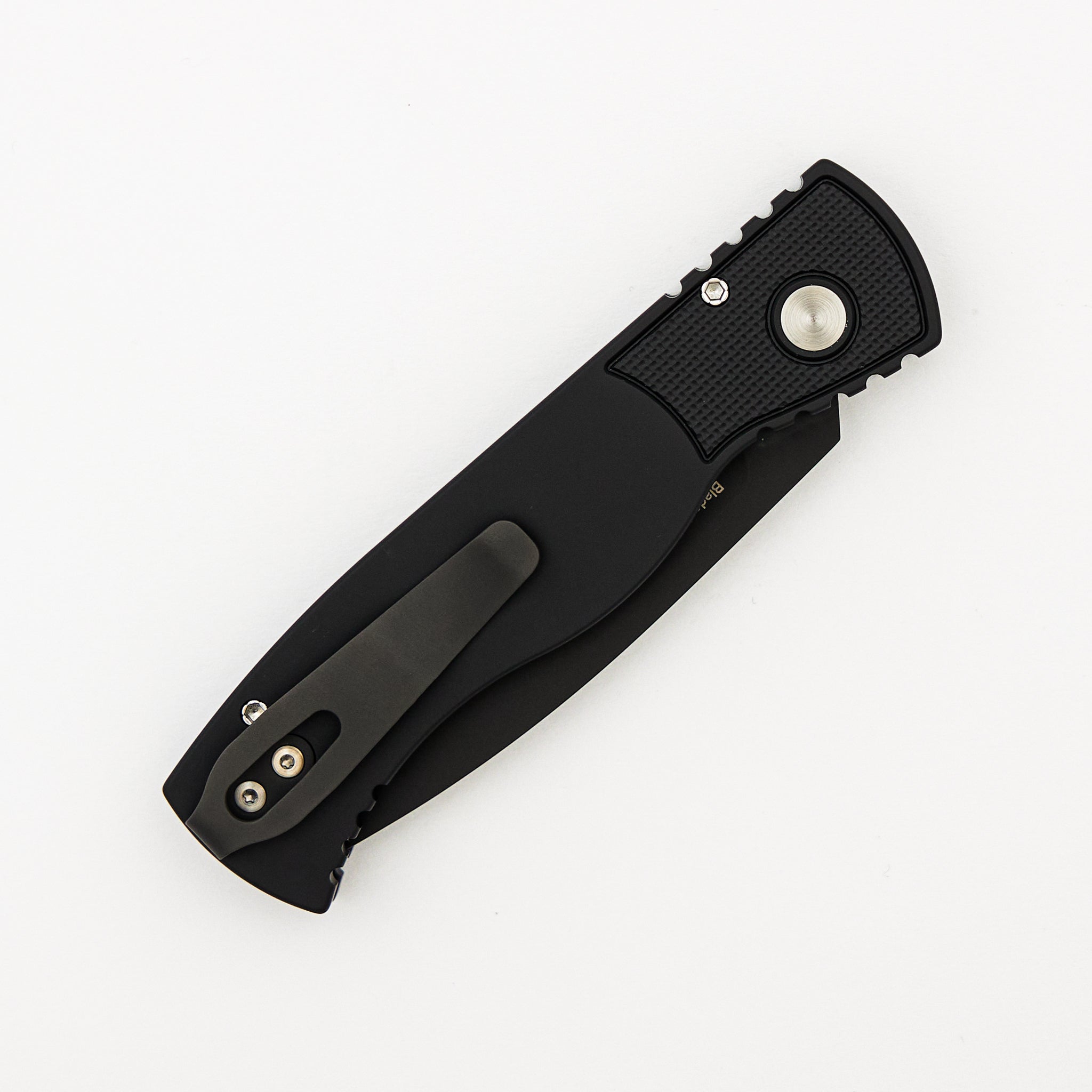 TR-2 Skull Blade Show 2024 - Black Aluminum Handle - Shaw Sterling Silver Skull - Black MagnaCut Blade #15 of 150