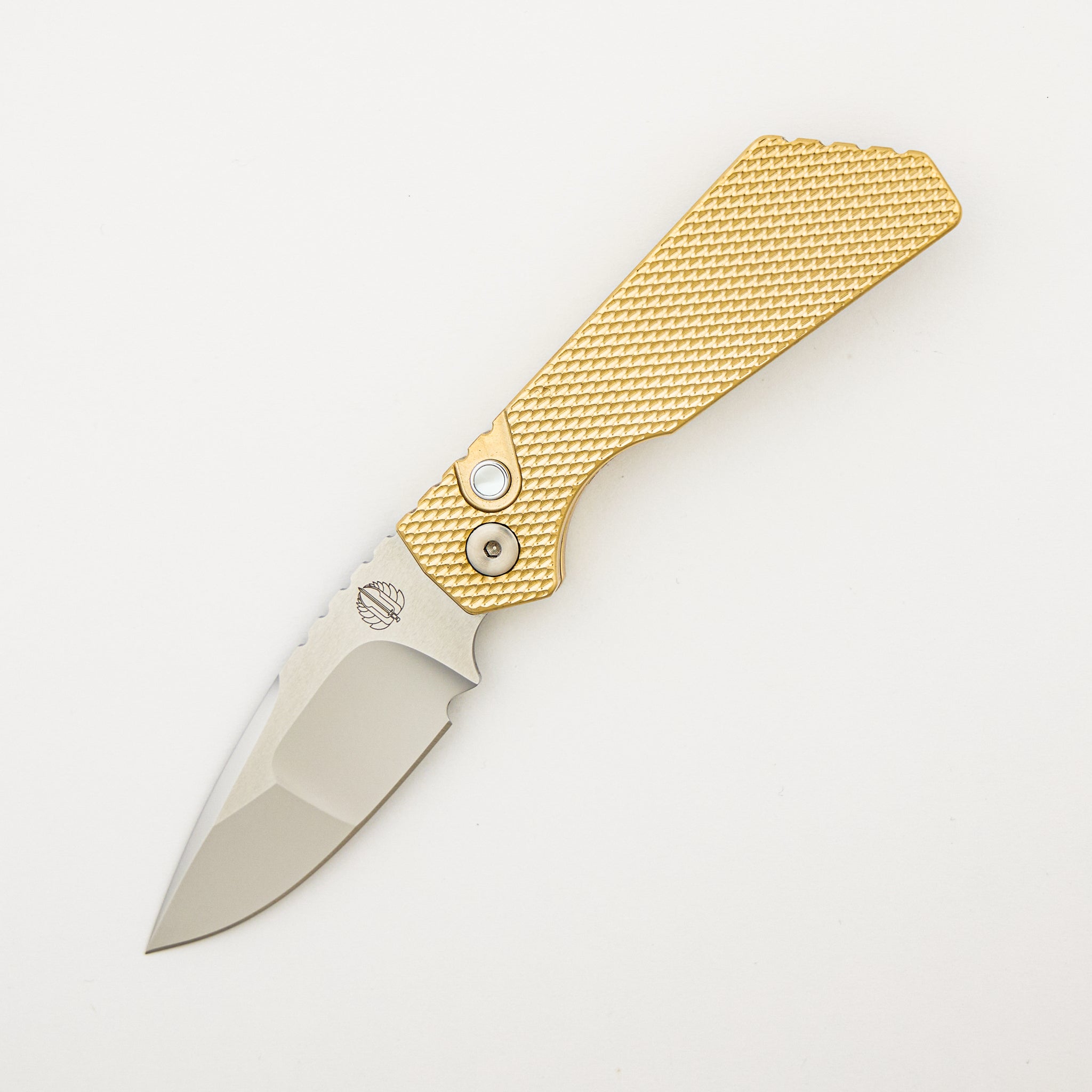 2024 PT+ Custom 005 - ALBronze Textured Handle - Mike Irie Hand Ground Mirror Polished Blade #94 of 100