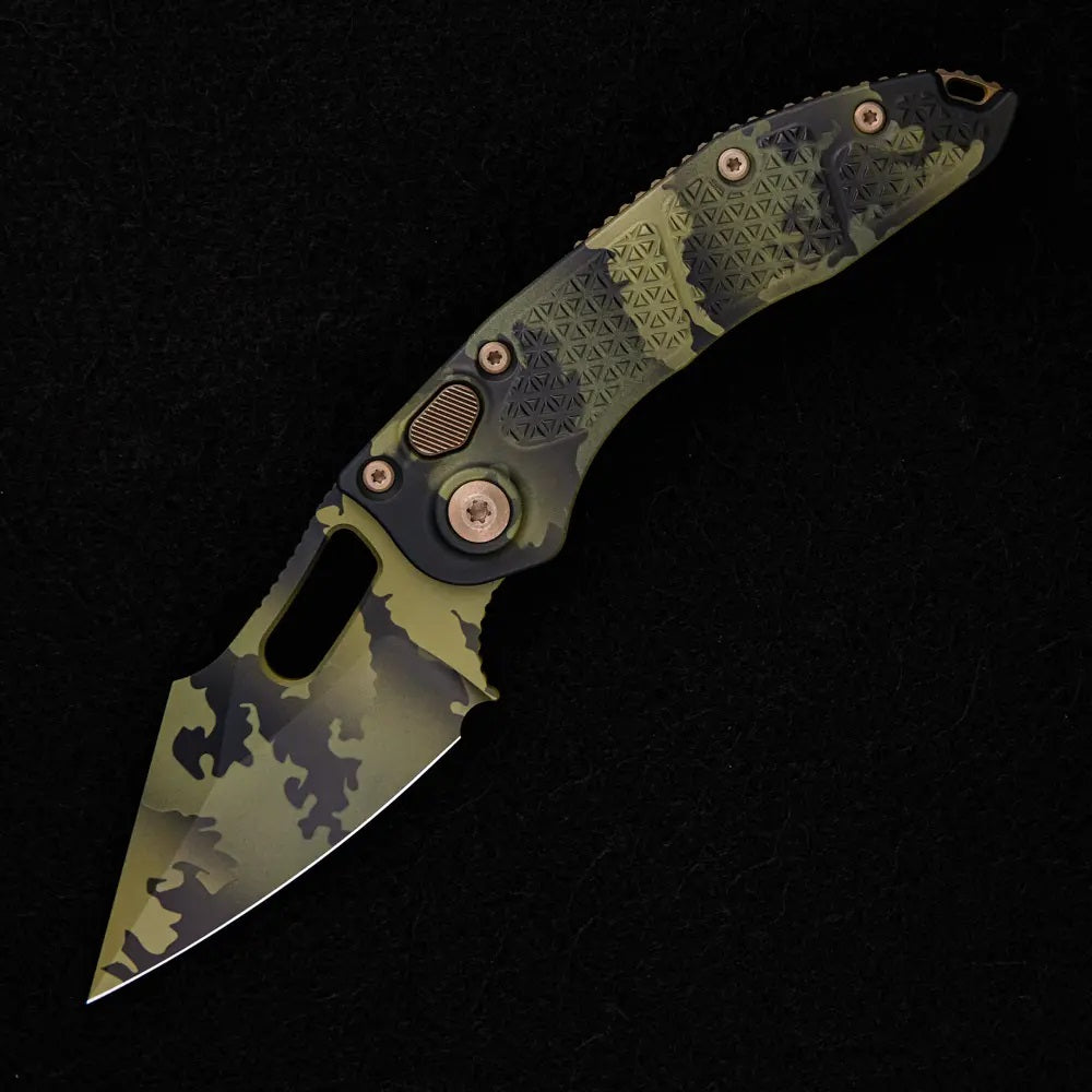 Microtech / Borka Blades Design Stitch – A S/E Olive Camo