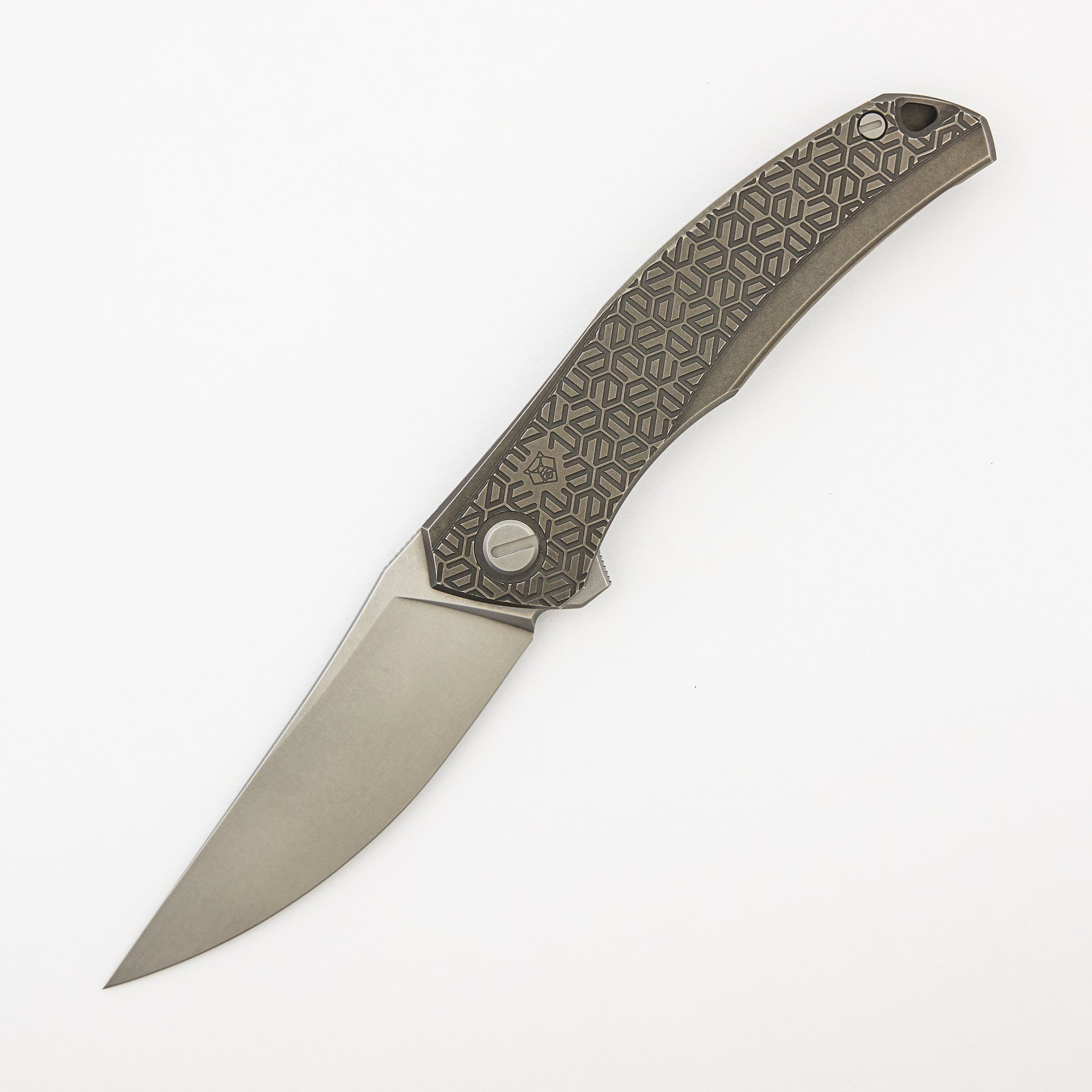 Quantum eKnives Edition - Cromax PM Blade - Titanium Handle - Orange G10 Inlay - MRBS