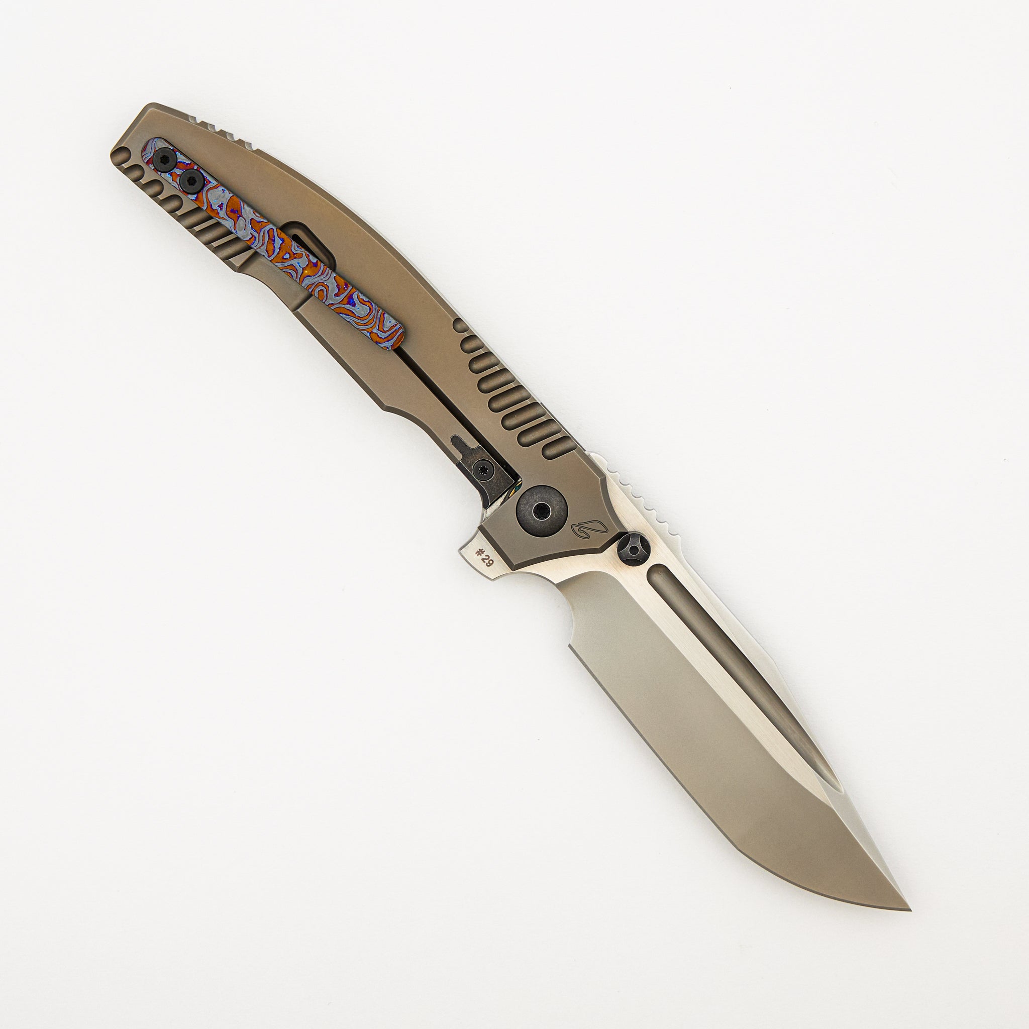 Snafu - Titanium Handle - M390 Blade #29 (Peter Rassenti Design)
