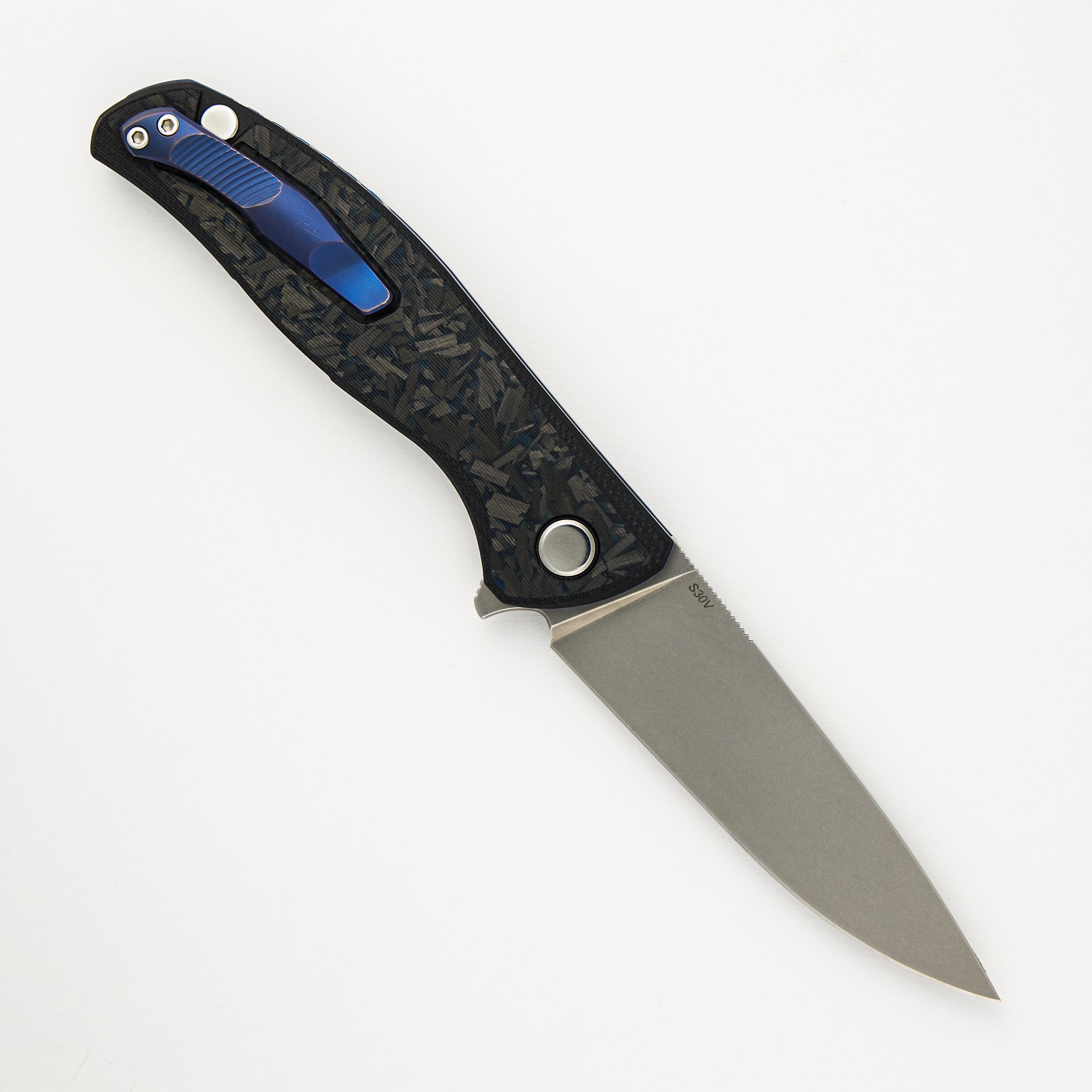 Shirogorov F3R - S30V Blade - Aftermarket Carbon Fiber Handle - SRBS