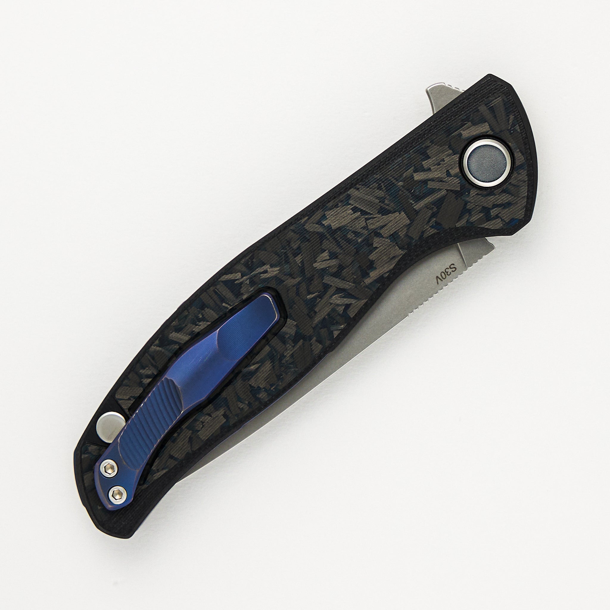 Shirogorov F3R - S30V Blade - Aftermarket Carbon Fiber Handle - SRBS