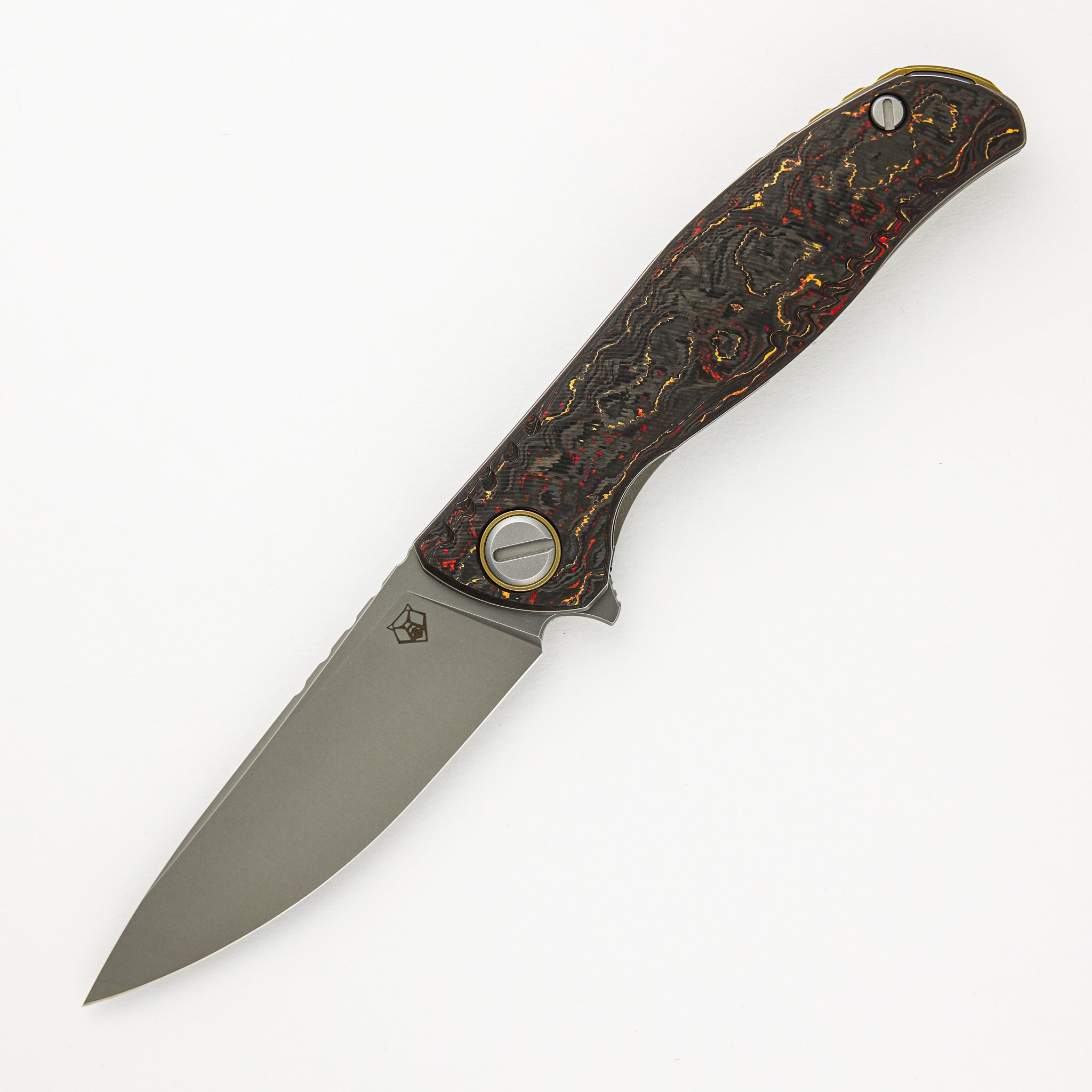 Shirogorov F3 Ignis - Special Edition - "Phoenix Wing" TechnoCarbo Handle - M390 Blade - MRBS