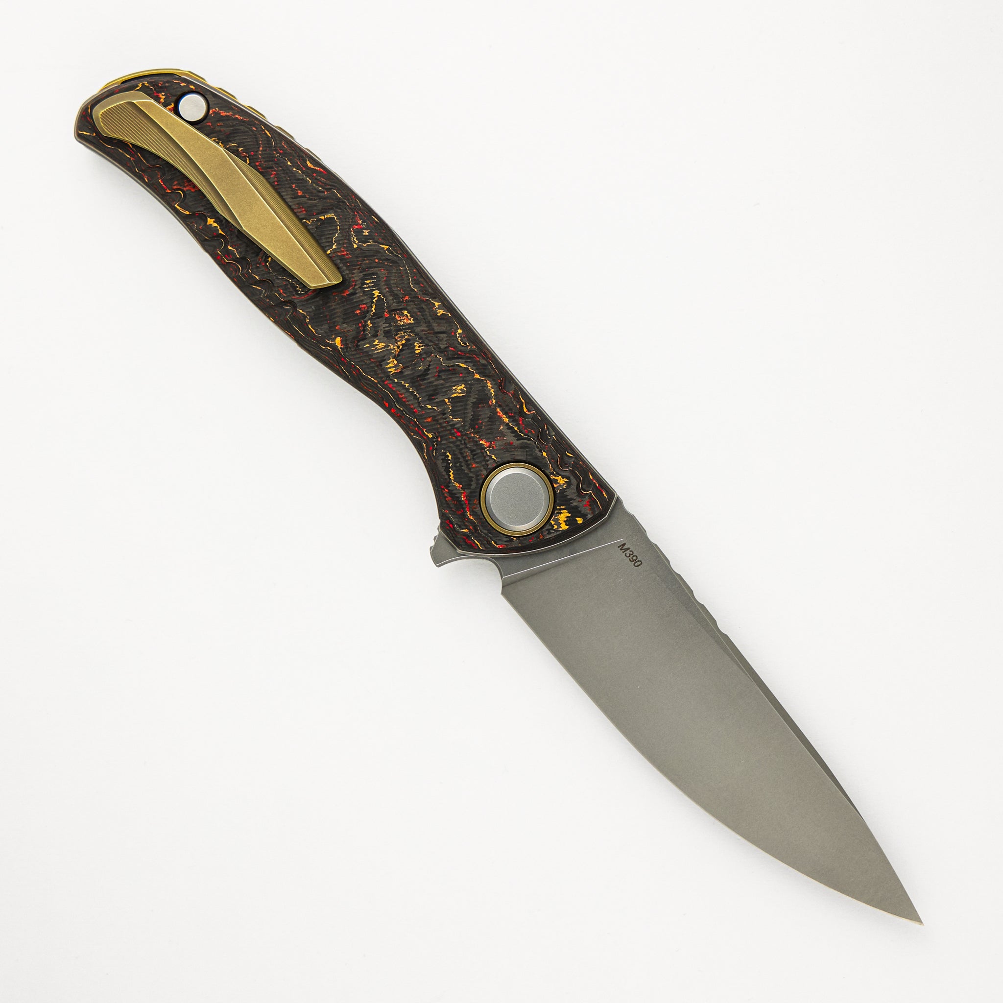 Shirogorov F3 Ignis - Special Edition - "Phoenix Wing" TechnoCarbo Handle - M390 Blade - MRBS