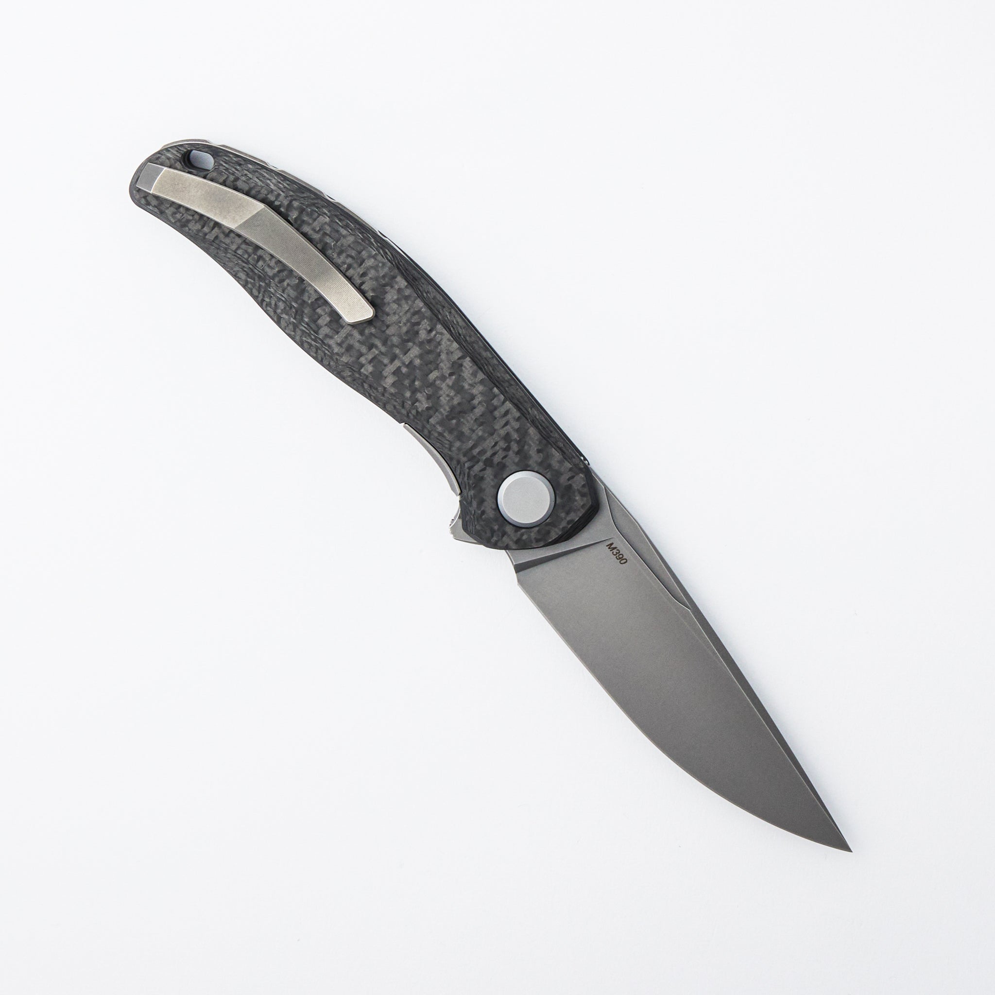 Stellar CF – Black Carbon Fiber Handle – M390 Blade – MRBS