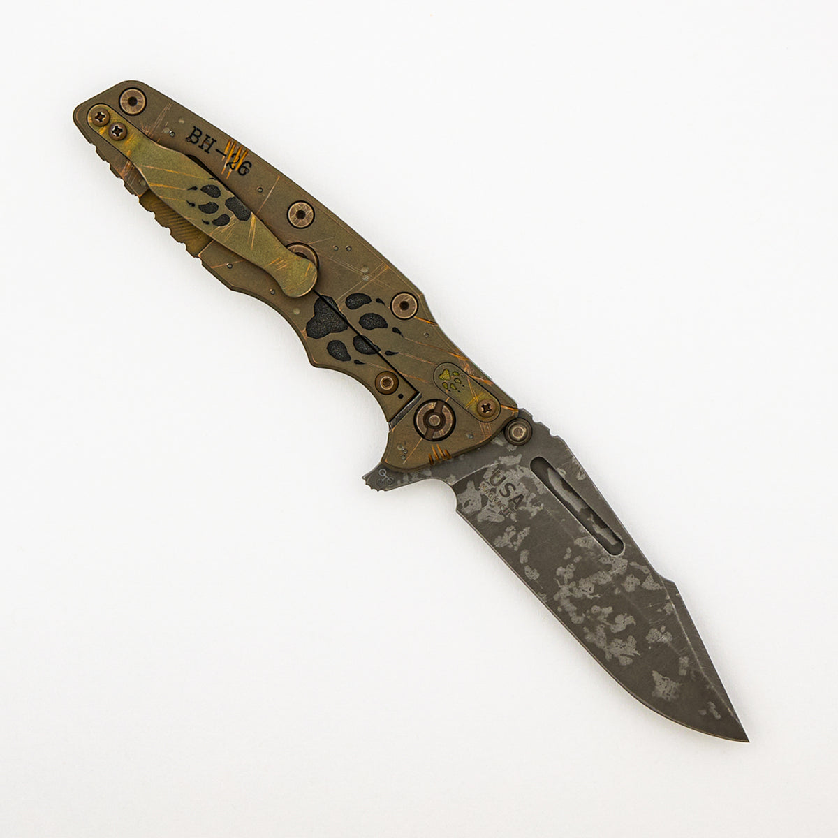 Eklipse 3.5" - MagnaCut Skinny Fullered Harpoon Spanto - Tri-Way - Battle Hound - Ti Scale
