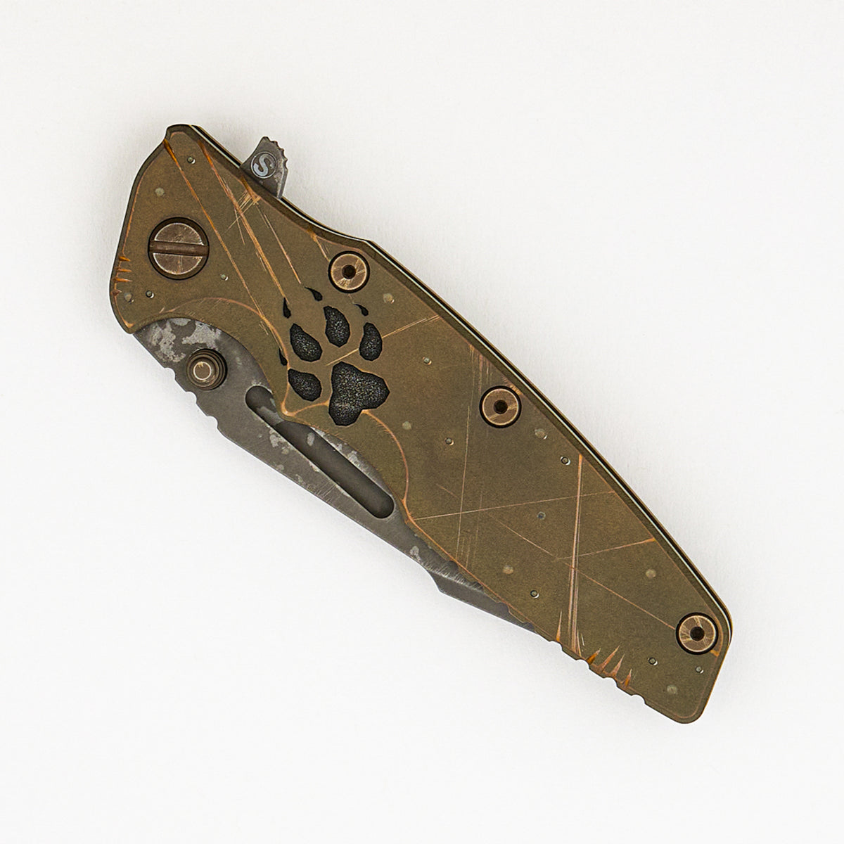 Eklipse 3.5" - MagnaCut Skinny Fullered Harpoon Spanto - Tri-Way - Battle Hound - Ti Scale