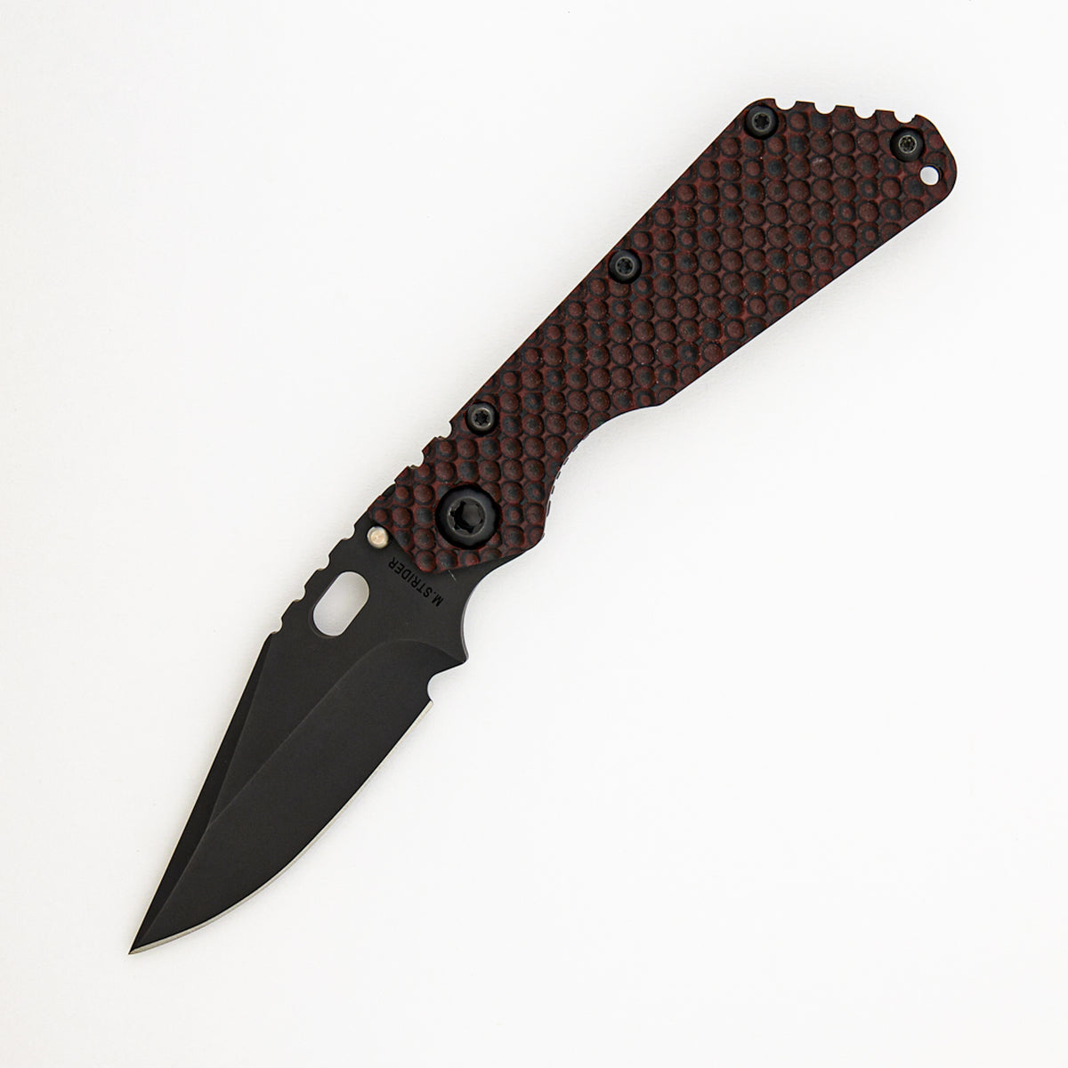 SMF DGG  - Bowie PD#1 Blade - Titanium/Red and Black G10 Handle