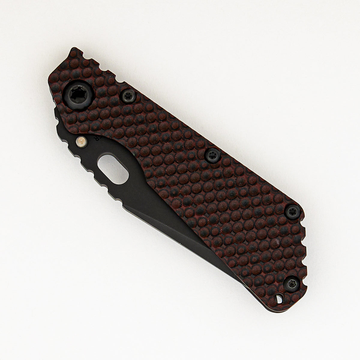 SMF DGG  - Bowie PD#1 Blade - Titanium/Red and Black G10 Handle