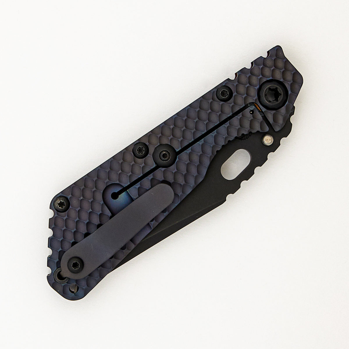 SMF DGG  - Bowie PD#1 Blade - Titanium/Red and Black G10 Handle