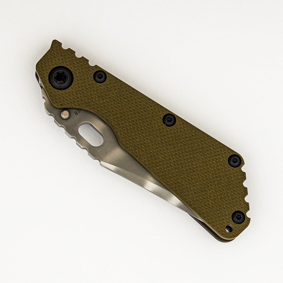 SMF - Bowie MagnaCut Blade - Titanium/OD Green G10 Handle