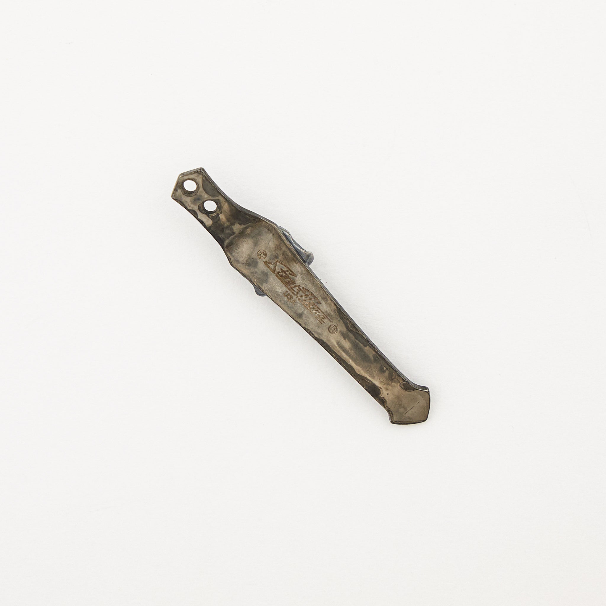 Small Silver Purple Vigilant Warrior Two Hole Narrow Dragontail Clip