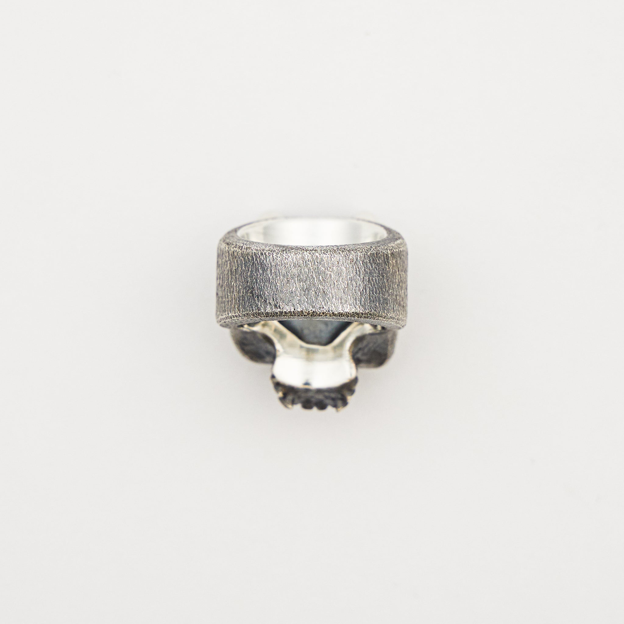 Vigilant Oni Hard Warrior Silver Ring Size 12.5