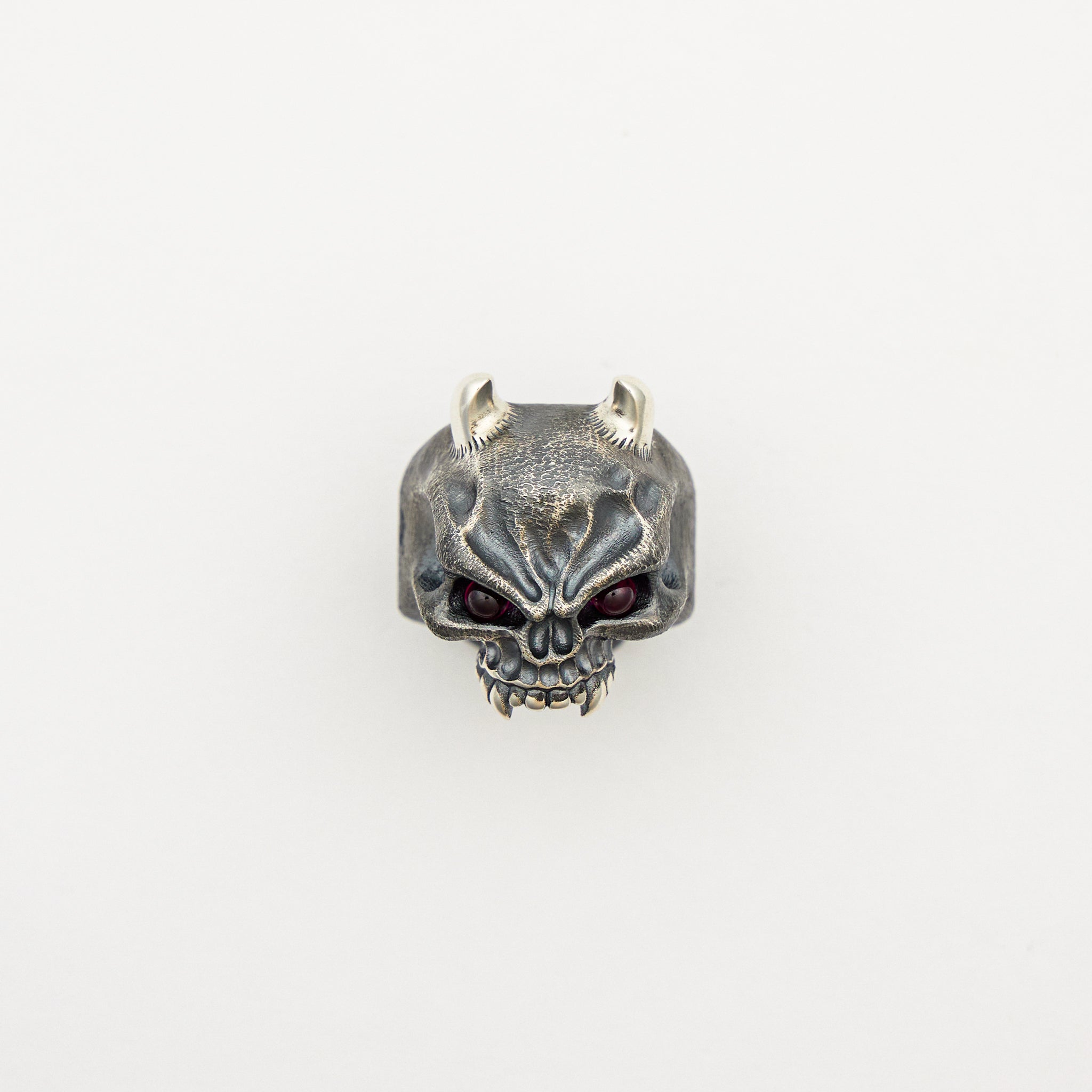 Vigilant Oni Hard Warrior Silver Ring Size 9.75