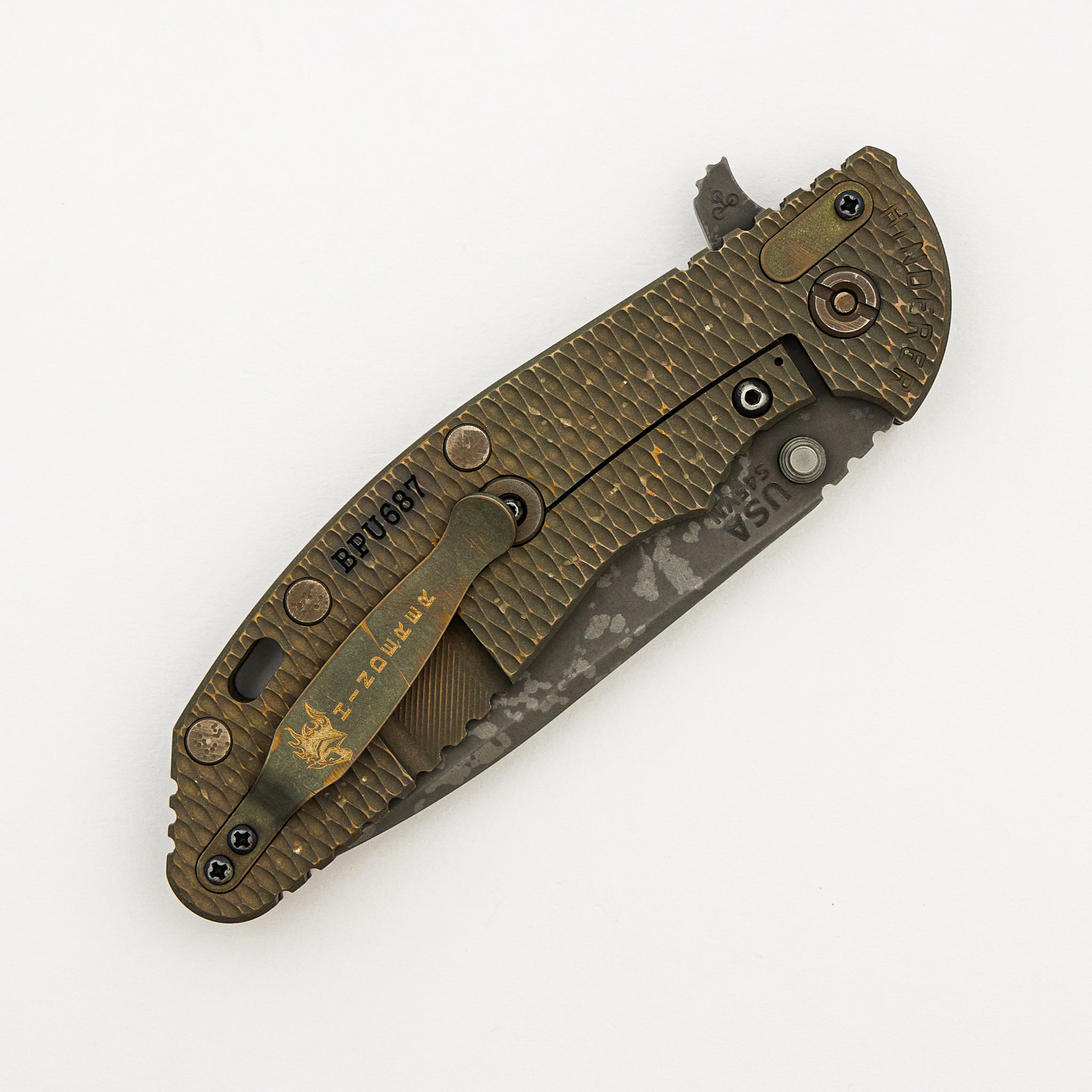 XM-24 4.0" - S45VN Spanto - Tri-Way - BFPU - Textured Lockside