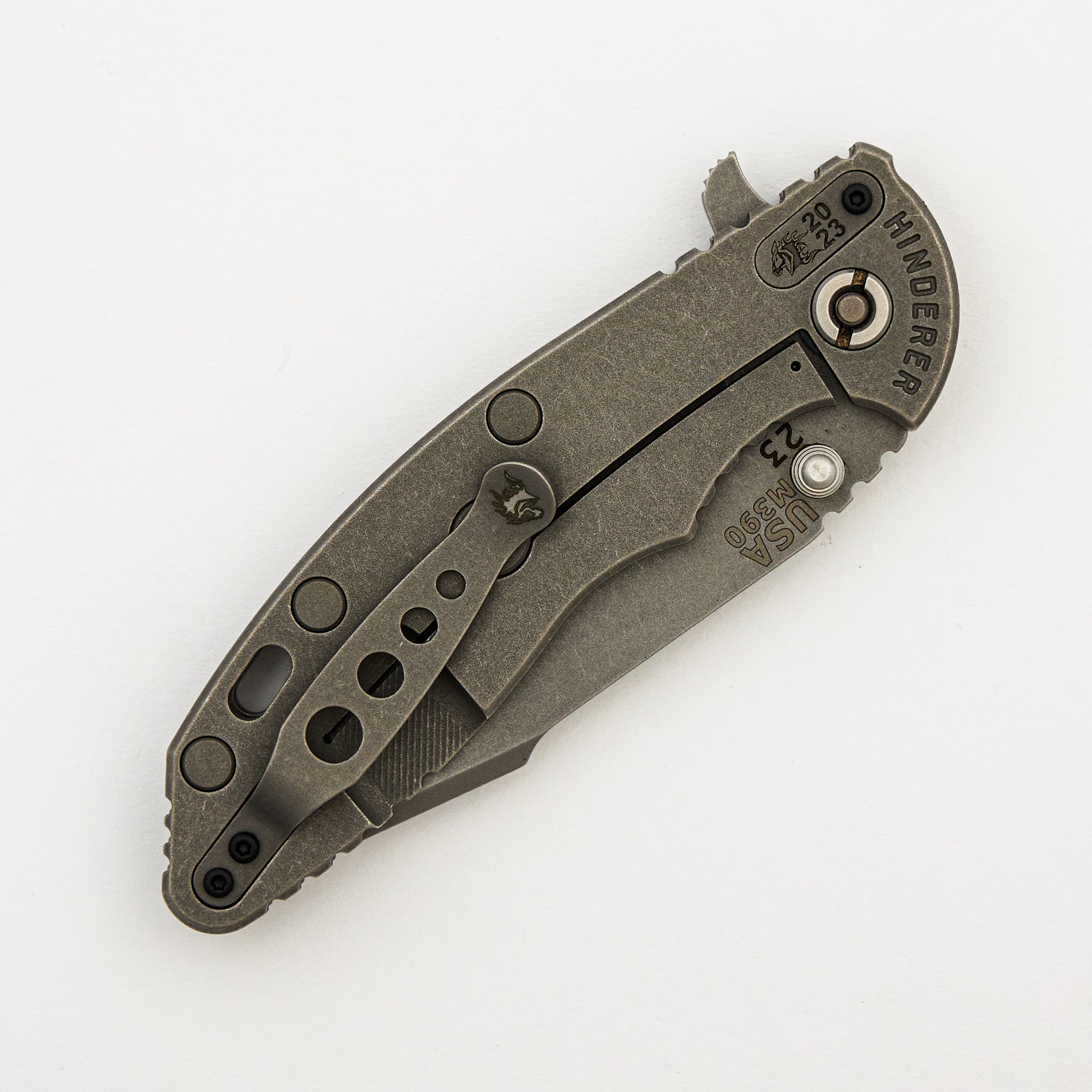XM-18 3.5" - Signature Series - Harpoon M390 - Teflon Washers - Working Finish - Titanium #23