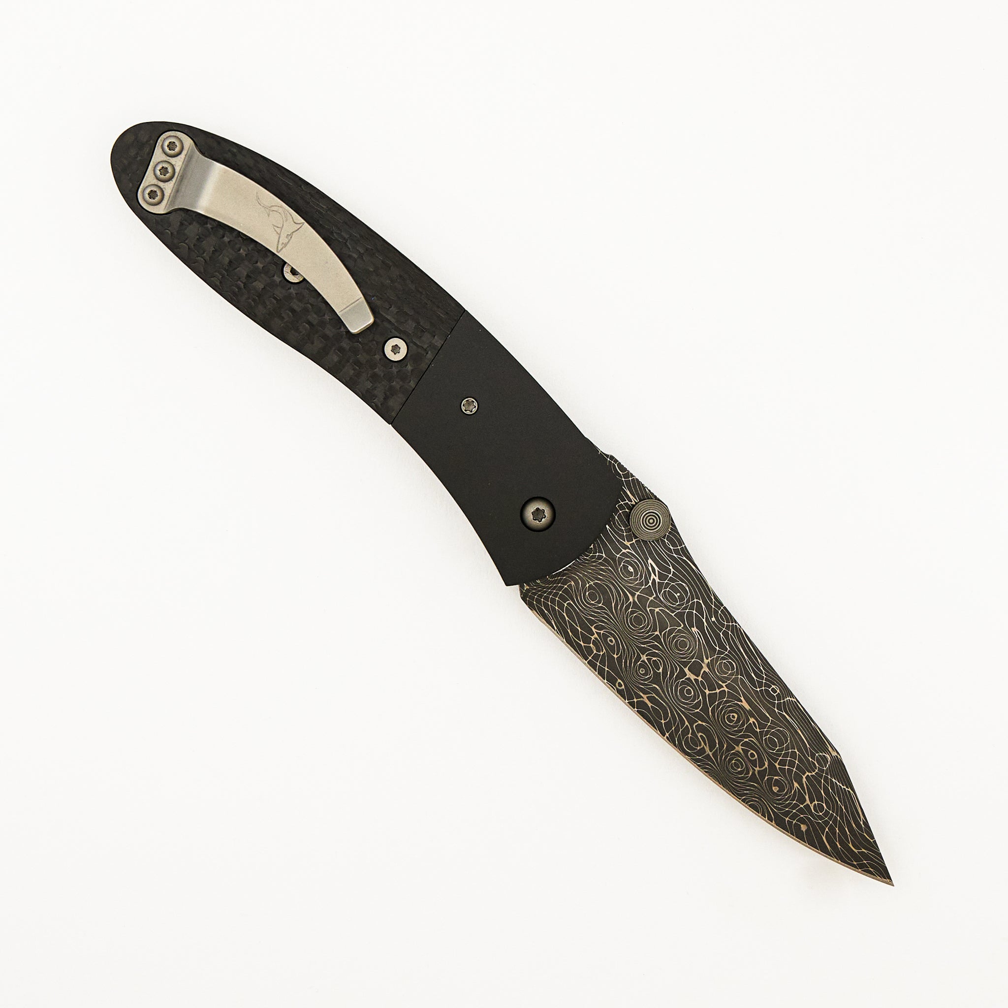 Lightfoot LCC D/A - Devin Thomas "Vines & Roses" Blade - Titanium/Carbon Fiber Handle