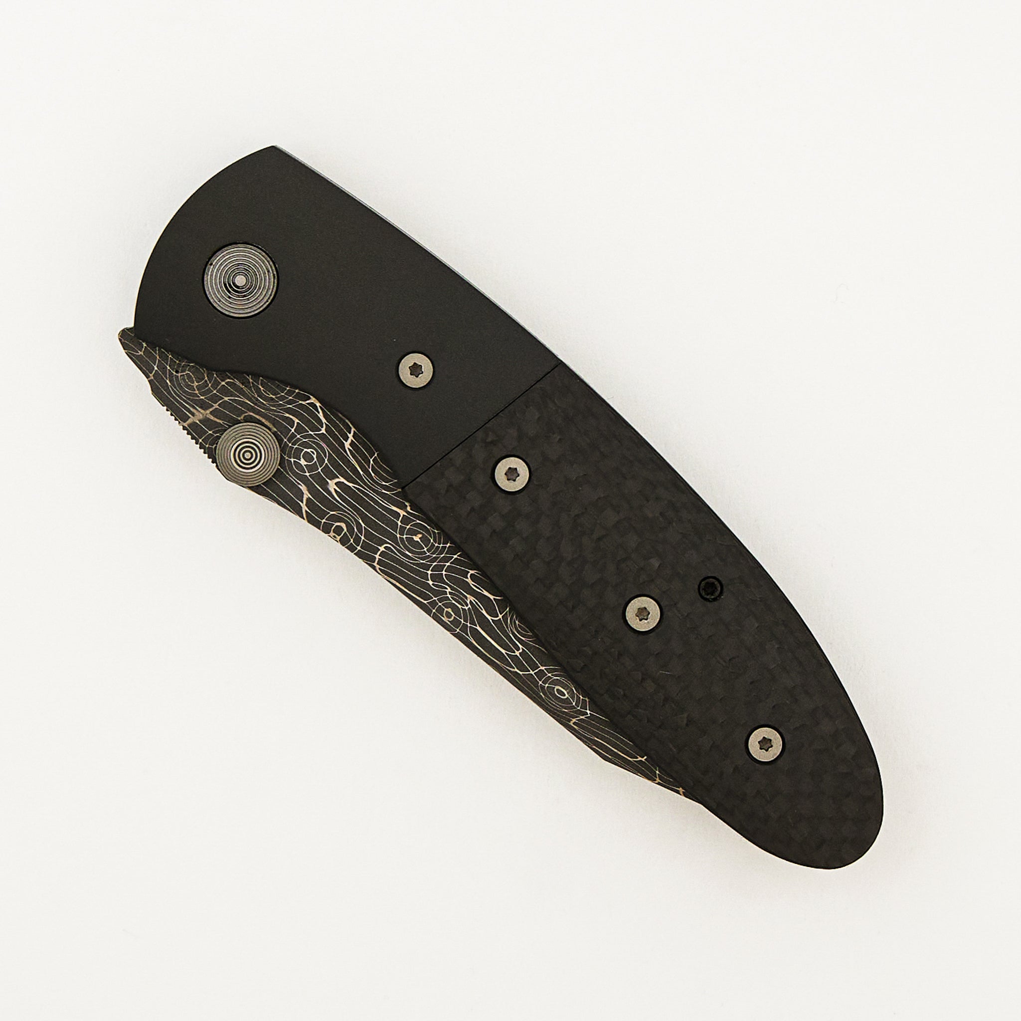 Lightfoot LCC D/A - Devin Thomas "Vines & Roses" Blade - Titanium/Carbon Fiber Handle