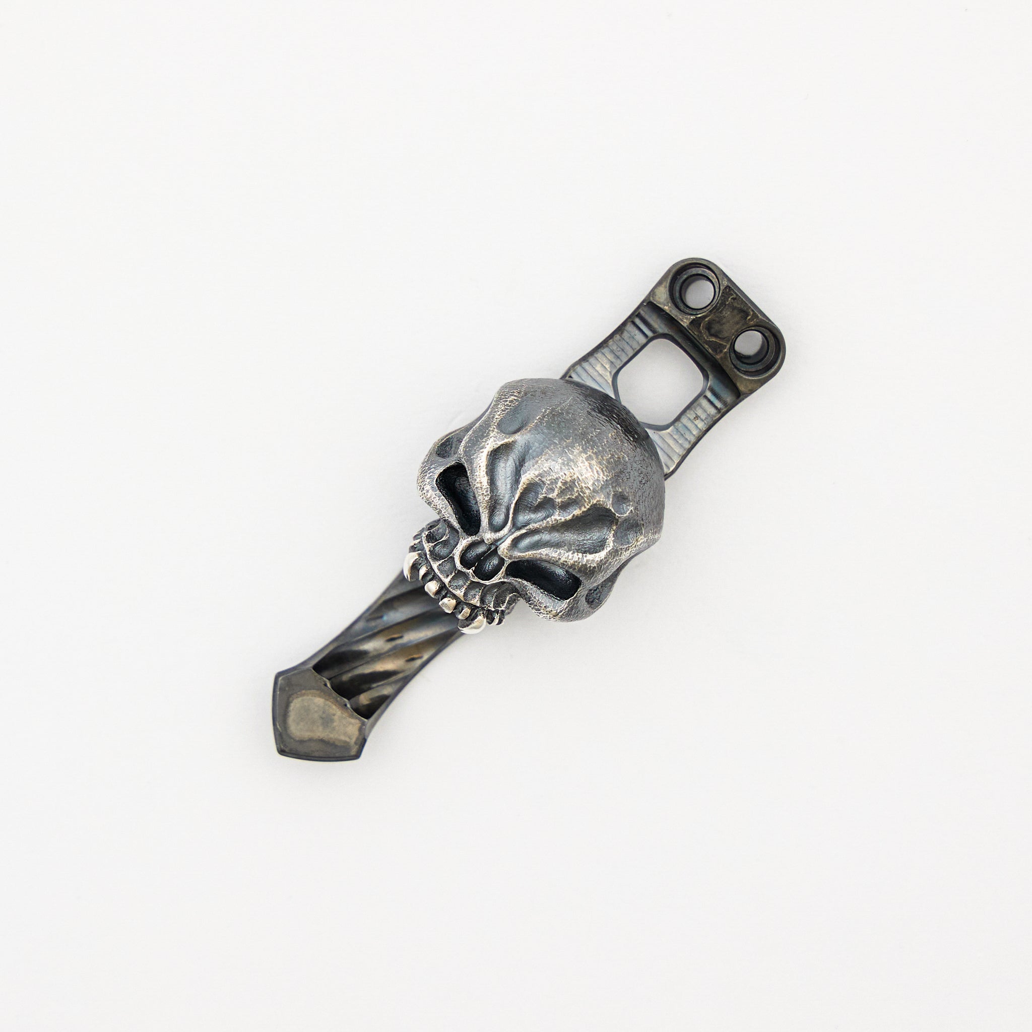 Ti2 Collaboration XL Wicked Warrior Silver Twist Torch Clip