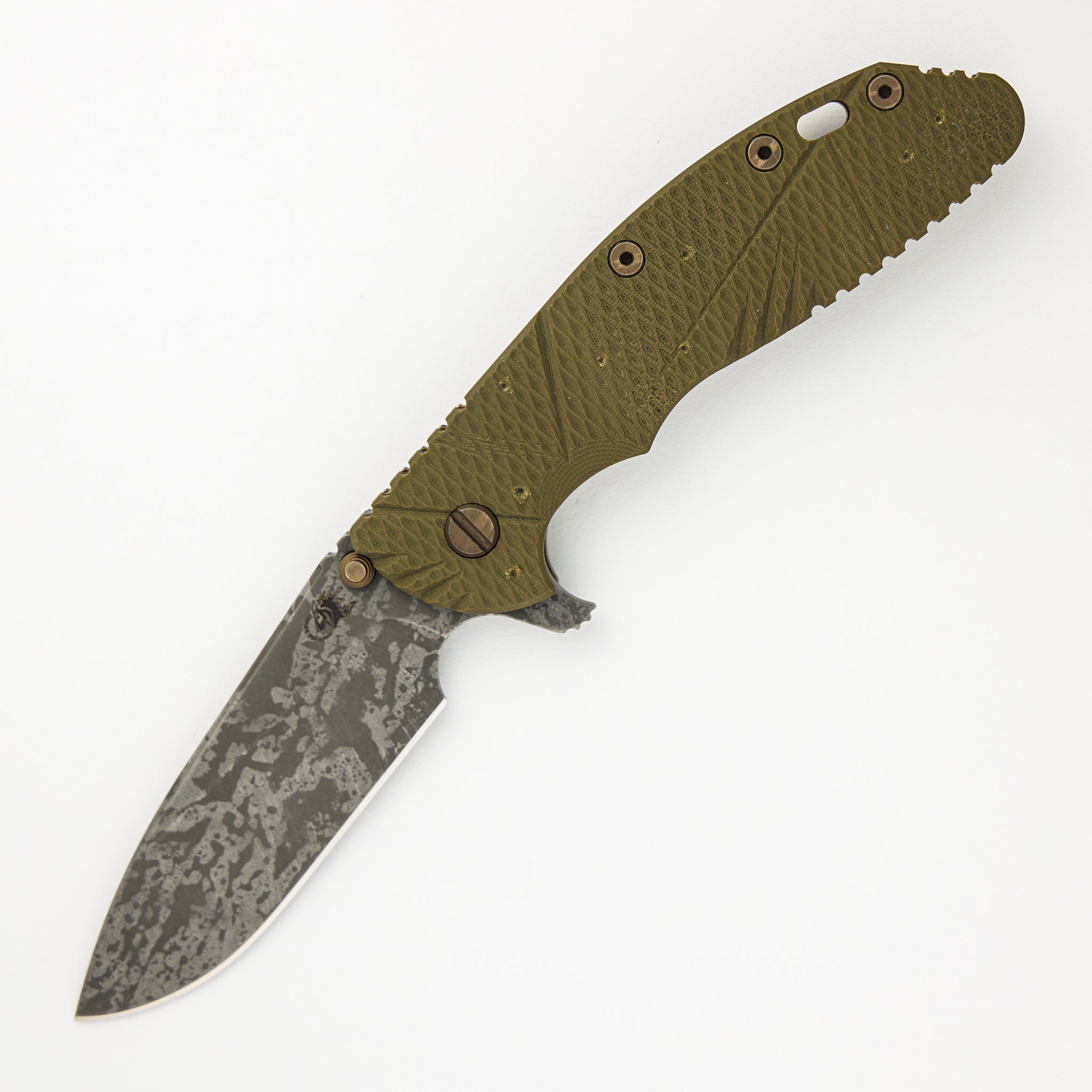 XM-24 - S45VN Slicer Hollow Grind  - Tri-Way - Battle Hound - OD Green G10