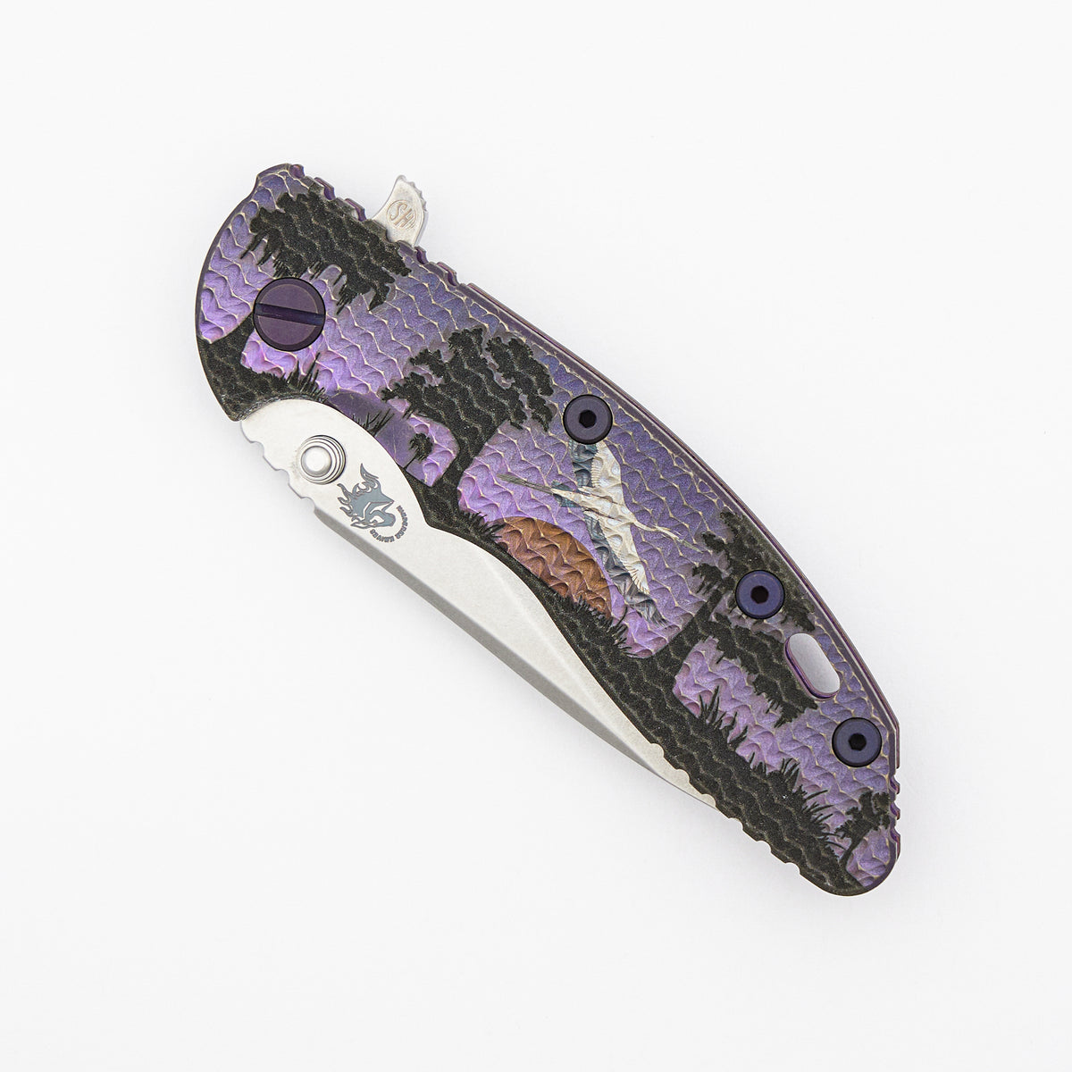 XM-18 3.5" - MagnaCut Skinny Slicer - Tri-Way - Ripple Full Titanium - Florida Marsh - 08/20