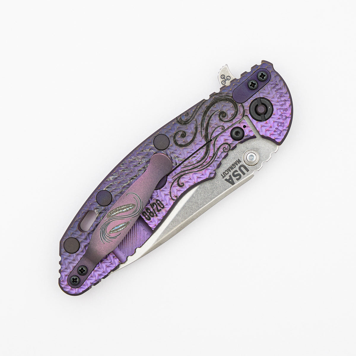 XM-18 3.5" - MagnaCut Skinny Slicer - Tri-Way - Ripple Full Titanium - Florida Marsh - 08/20