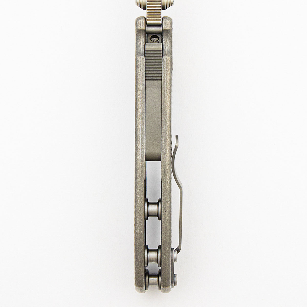 AD20 CXT - CPM-3V - Barong - Textured Titanium #2 - Two-Tone